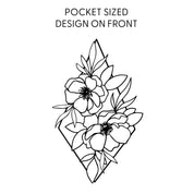 Flower Diamond (Pocket Front) w/ Actually Life is Beautiful and I Have Time (Back) - SHORT SLEEVE COMFORT COLORS TEE Little Mama Shirt Shop