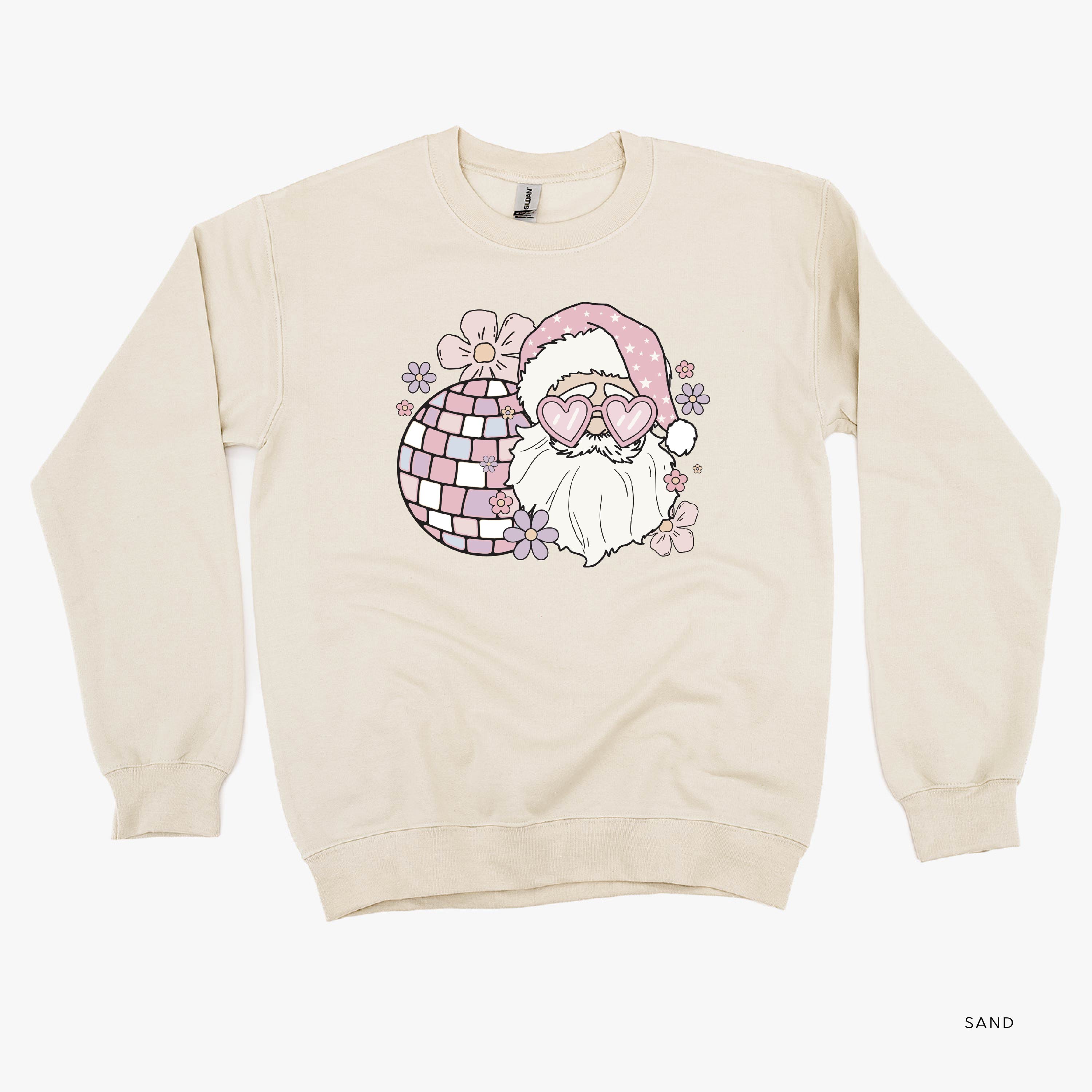 Disco Santa - BASIC Fleece Little Mama Shirt Shop LLC