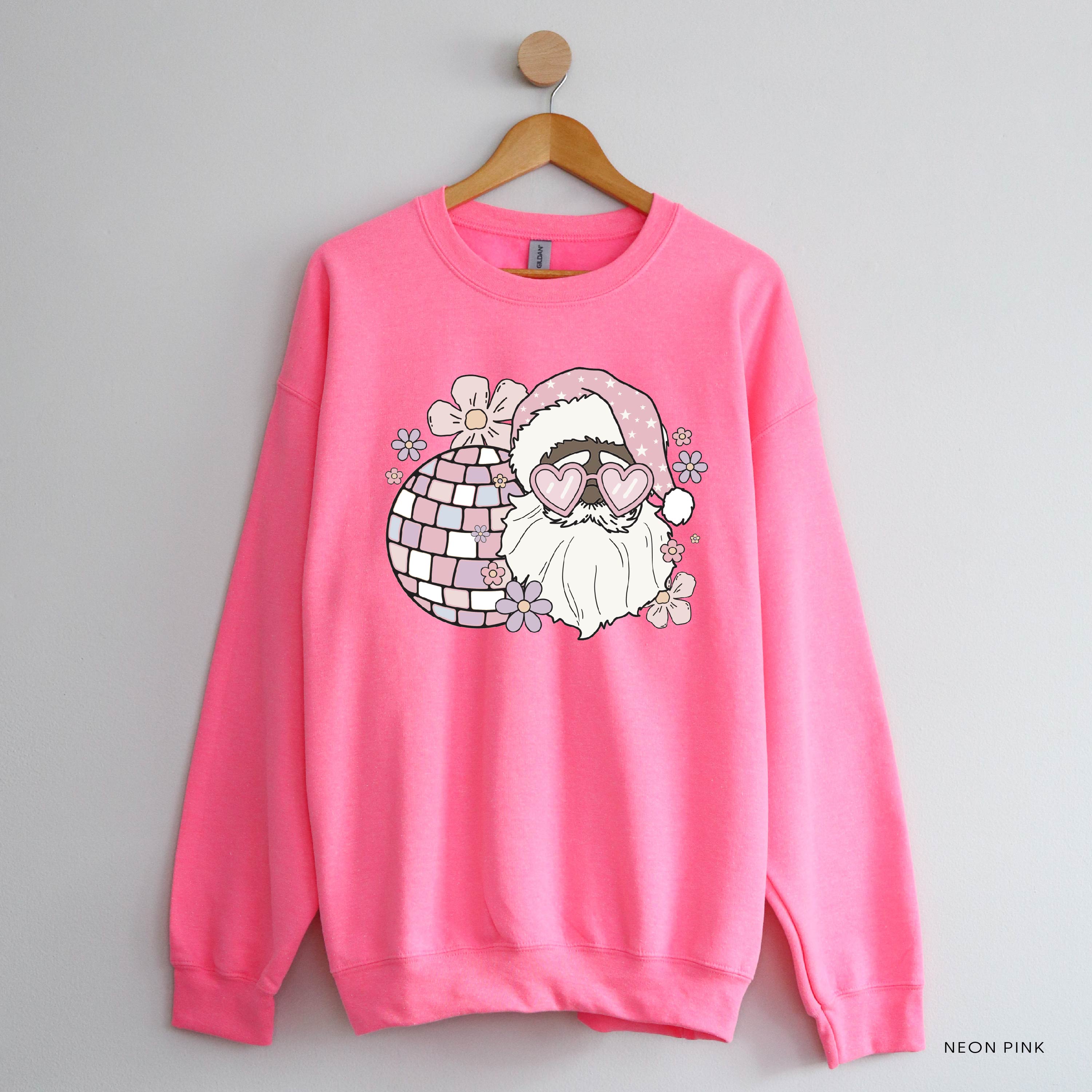 Disco Santa - BASIC Fleece Little Mama Shirt Shop LLC