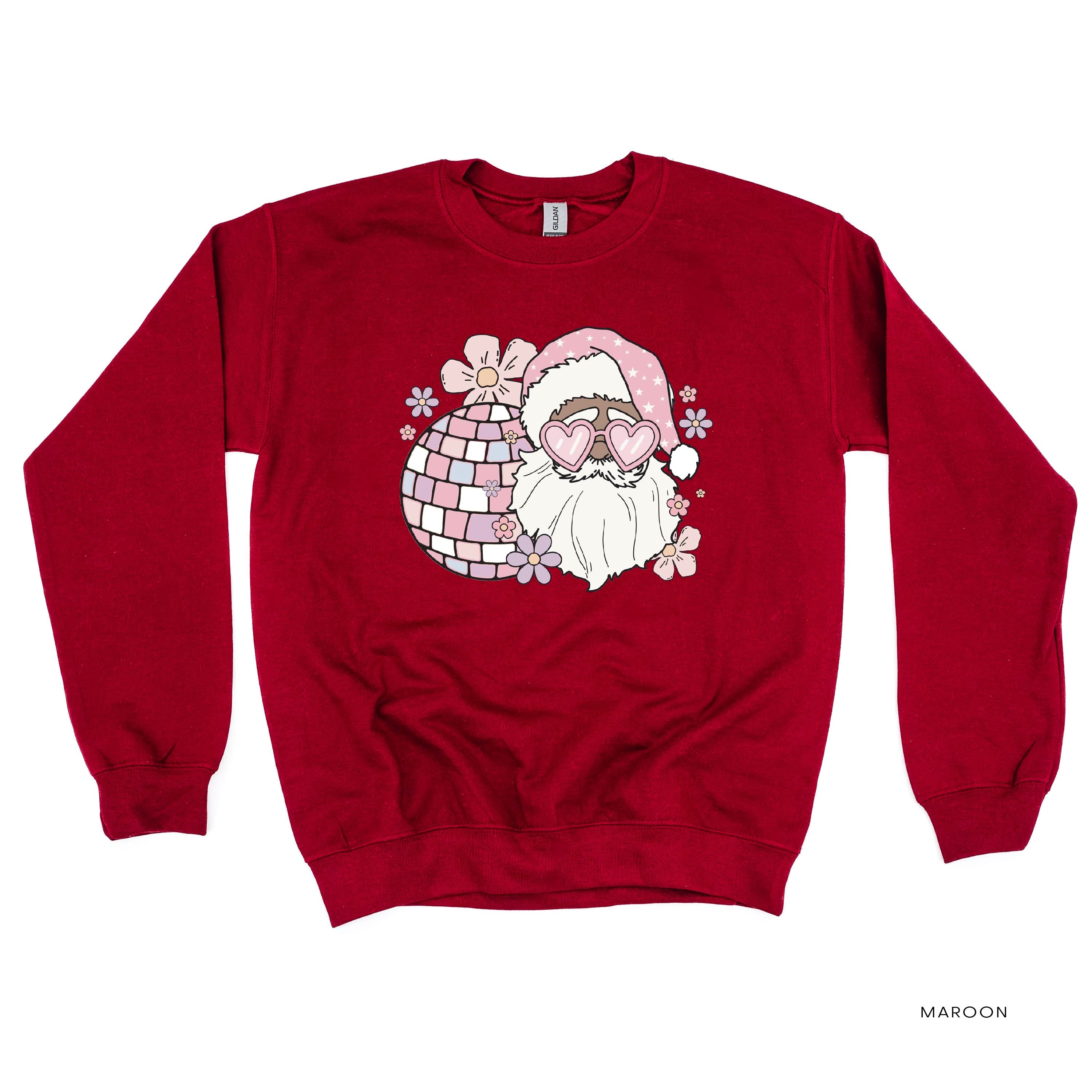 Disco Santa - BASIC Fleece Little Mama Shirt Shop LLC