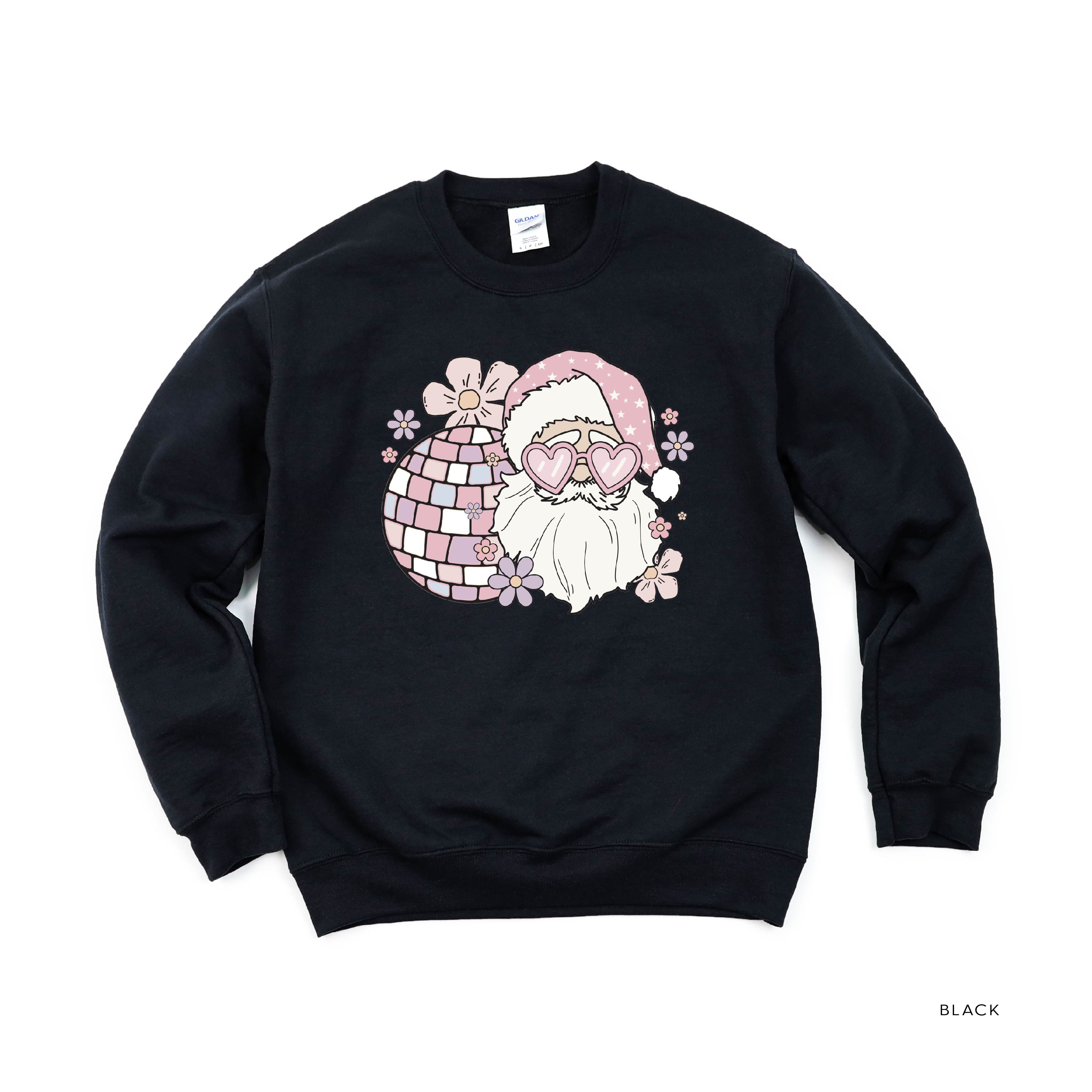 Disco Santa - BASIC Fleece Little Mama Shirt Shop LLC