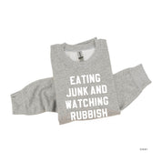 Eating Junk And Watching Rubbish - BASIC Fleece Little Mama Shirt Shop LLC