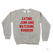 Eating Junk And Watching Rubbish - BASIC Fleece Little Mama Shirt Shop LLC