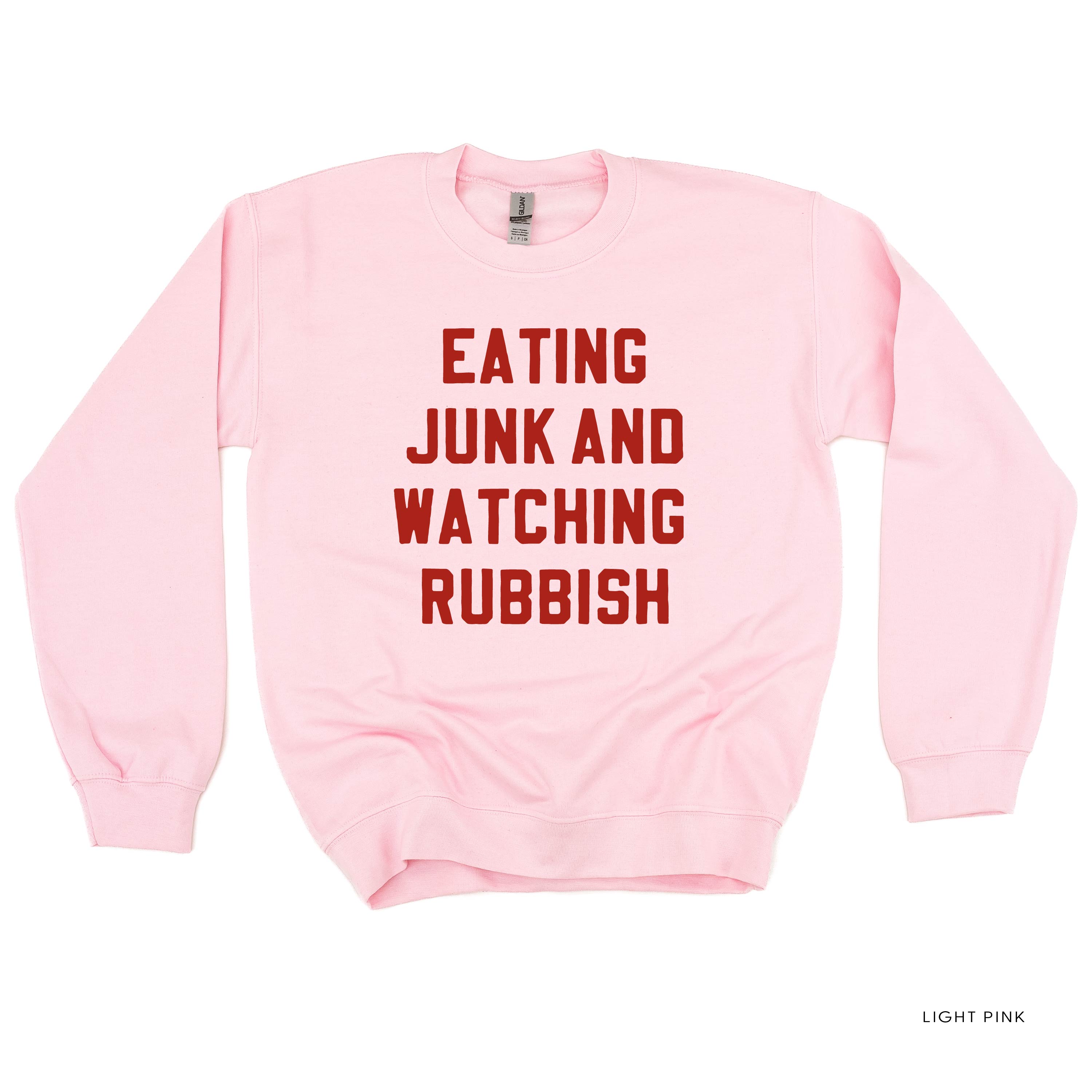 Eating Junk And Watching Rubbish - BASIC Fleece Little Mama Shirt Shop LLC