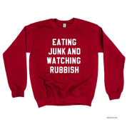 Eating Junk And Watching Rubbish - BASIC Fleece Little Mama Shirt Shop LLC