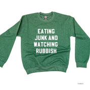 Eating Junk And Watching Rubbish - BASIC Fleece Little Mama Shirt Shop LLC