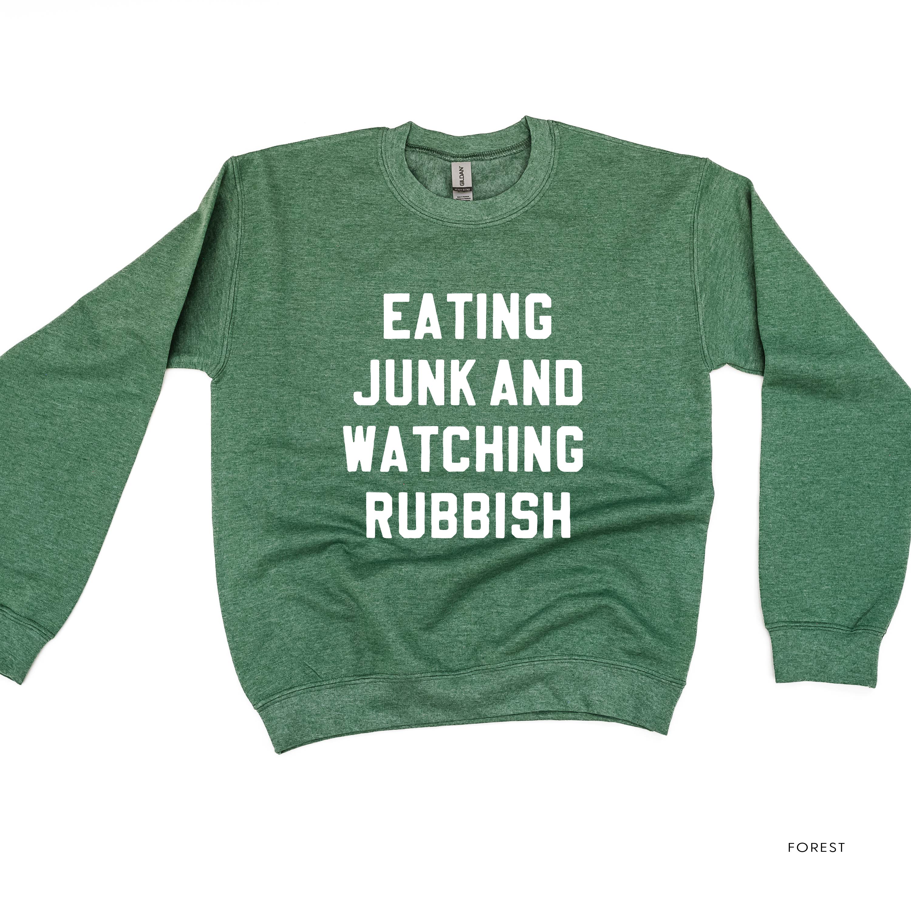 Eating Junk And Watching Rubbish - BASIC Fleece Little Mama Shirt Shop LLC
