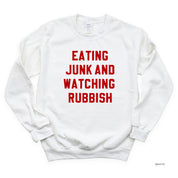 Eating Junk And Watching Rubbish - BASIC Fleece Little Mama Shirt Shop LLC