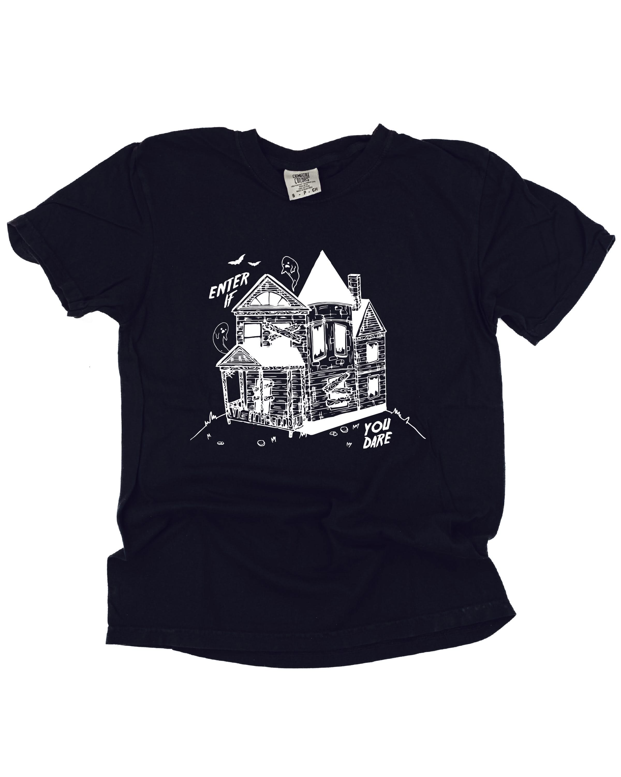 Enter If You Dare - Comfort Colors Tee Little Mama Shirt Shop