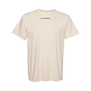 Ivory comfort colors tee with 'daily reminder' printed on front, seen on flat lay - Little Mama Shirt Shop