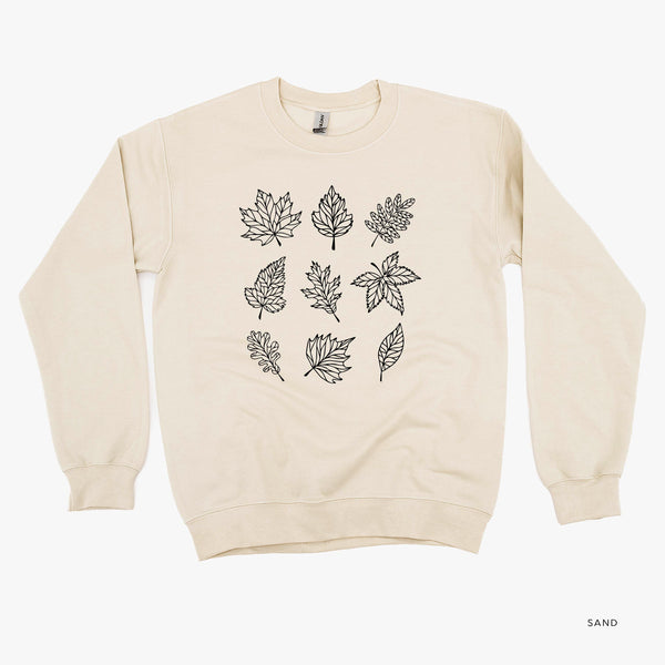 Fall Leaves - Basic Fleece Crewneck