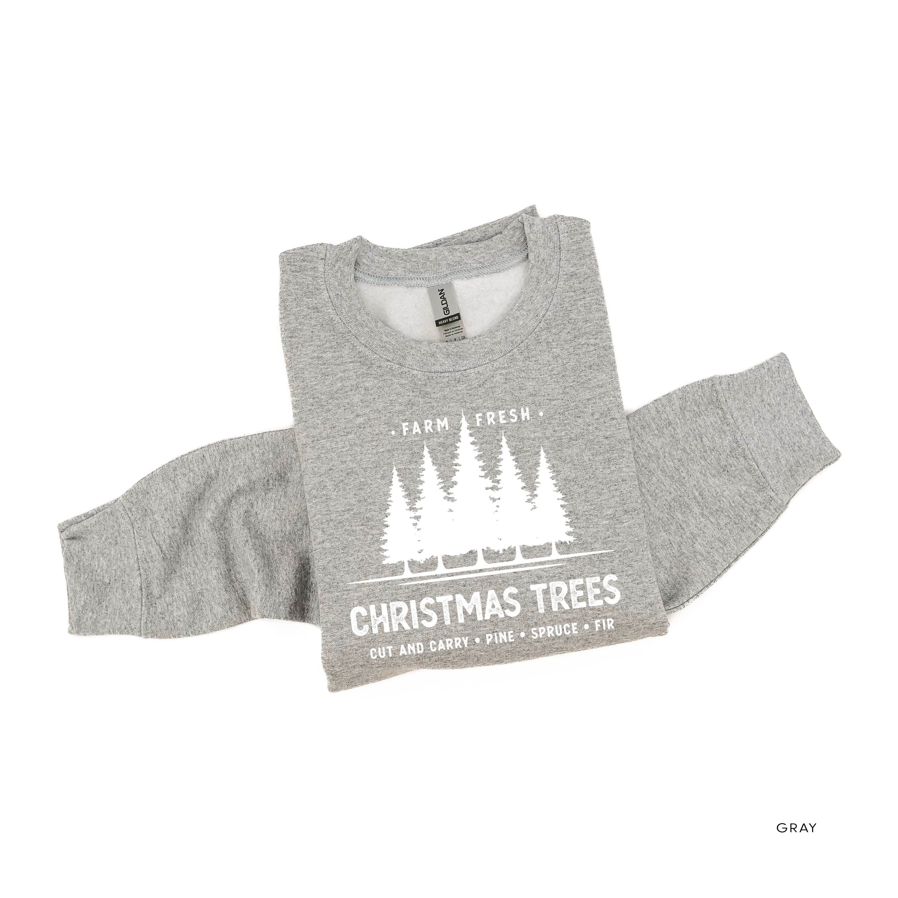 Farm Fresh Christmas Trees - BASIC Fleece Little Mama Shirt Shop LLC