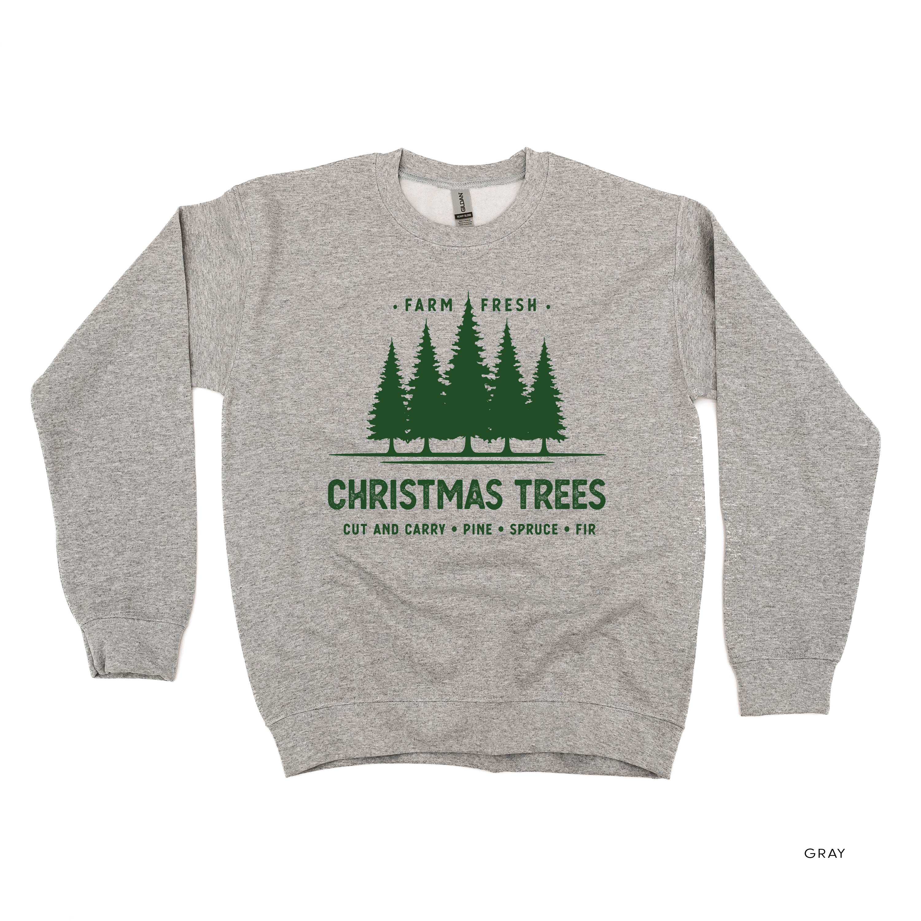 Farm Fresh Christmas Trees - BASIC Fleece Little Mama Shirt Shop LLC