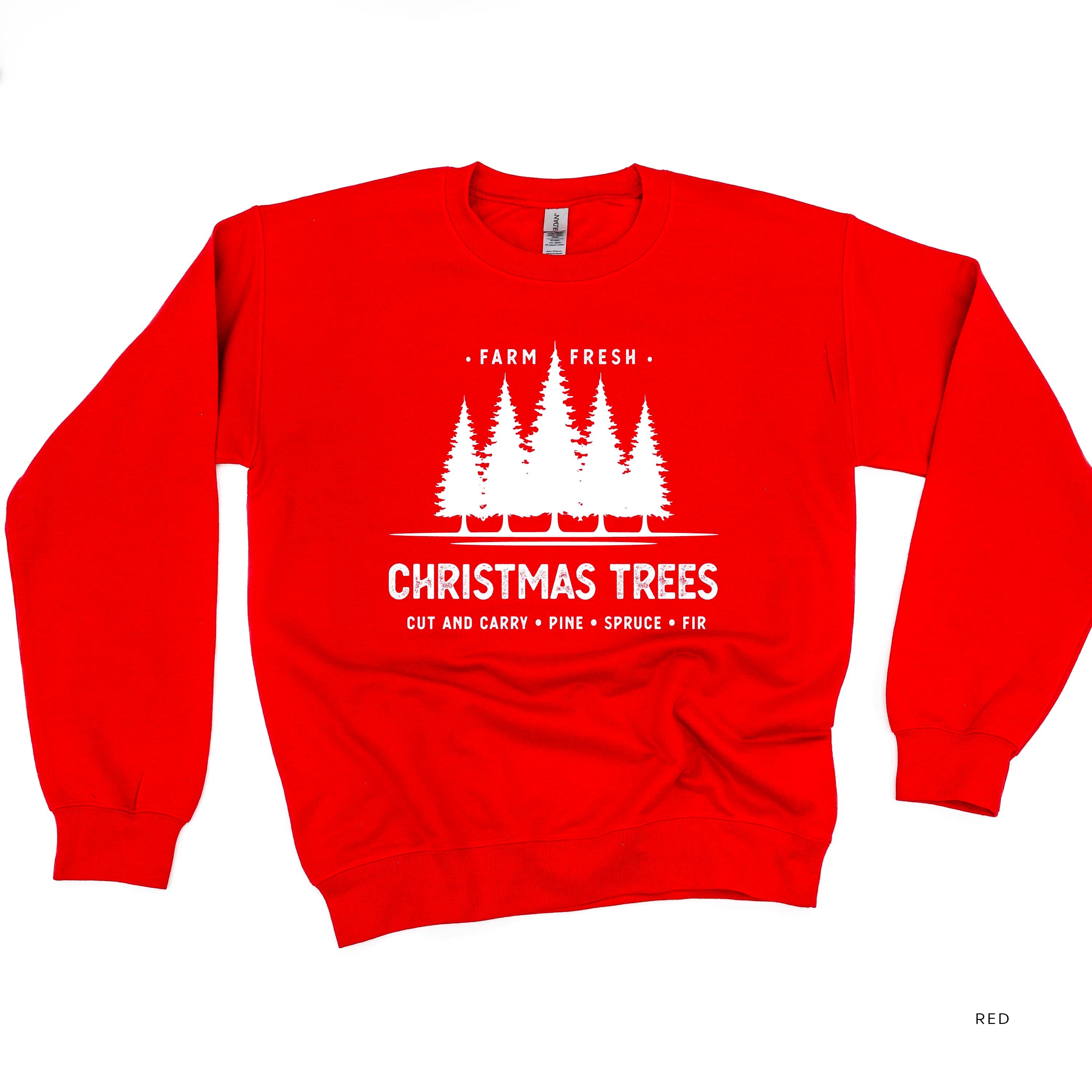 Farm Fresh Christmas Trees - BASIC Fleece Little Mama Shirt Shop LLC