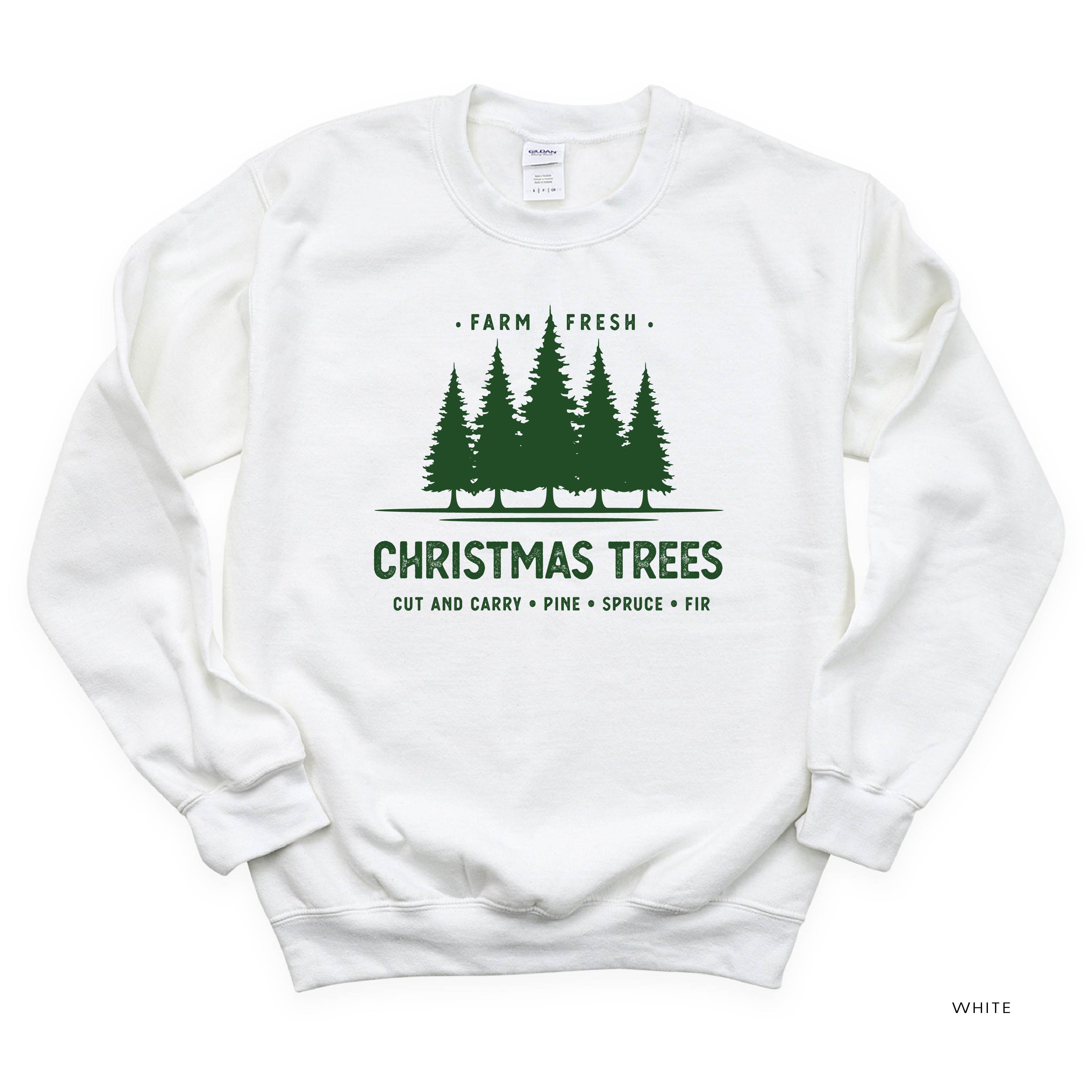 Farm Fresh Christmas Trees - BASIC Fleece Little Mama Shirt Shop LLC