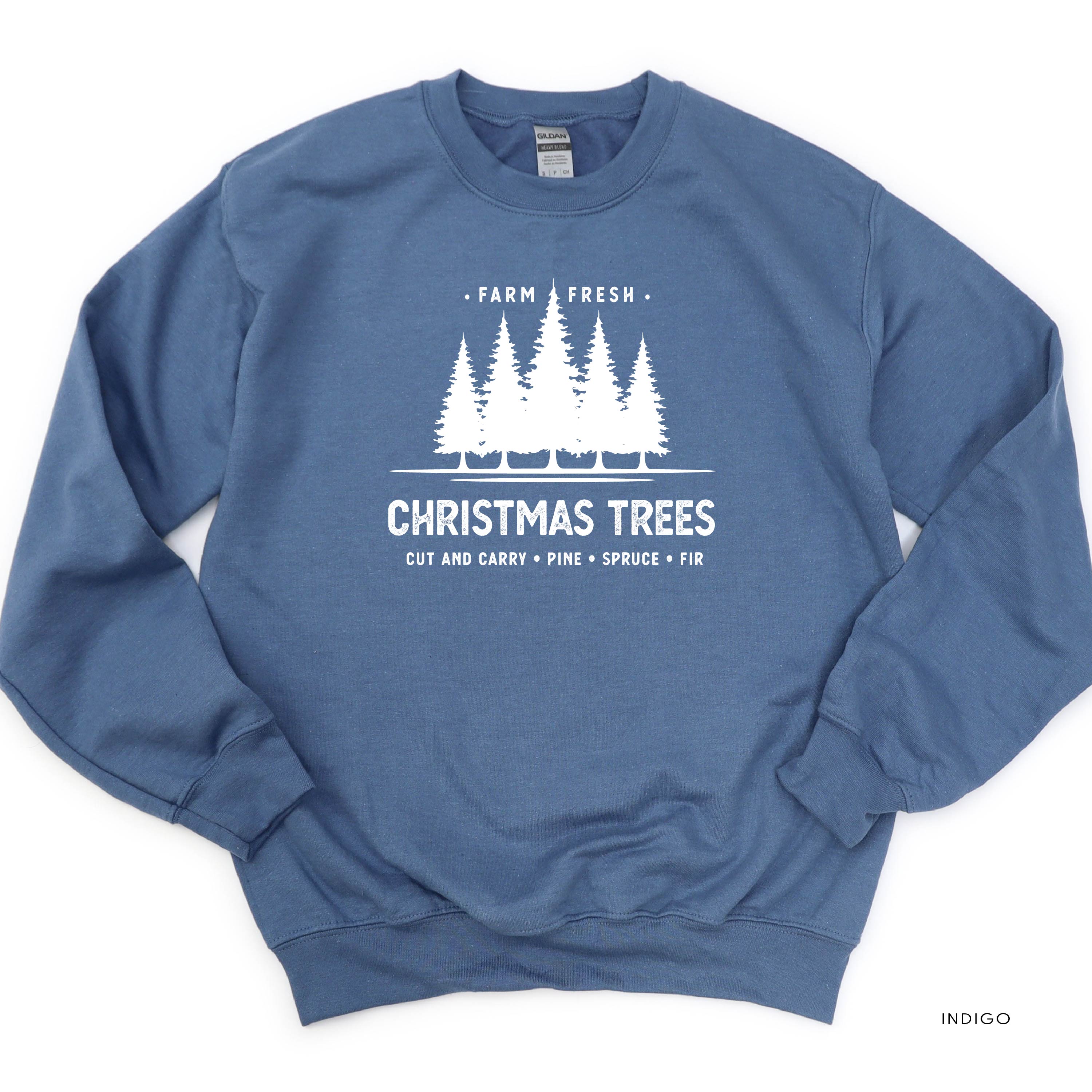 Farm Fresh Christmas Trees - BASIC Fleece Little Mama Shirt Shop LLC