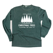 Farm Fresh Christmas Trees - LONG SLEEVE Comfort Colors Tee Little Mama Shirt Shop