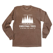 Farm Fresh Christmas Trees - LONG SLEEVE Comfort Colors Tee Little Mama Shirt Shop