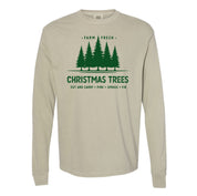 Farm Fresh Christmas Trees - LONG SLEEVE Comfort Colors Tee Little Mama Shirt Shop