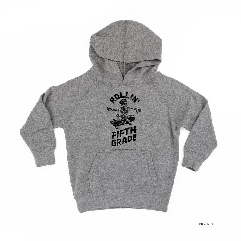 Skateboarding Skelly - Rollin' into Fifth Grade - Child Hoodie