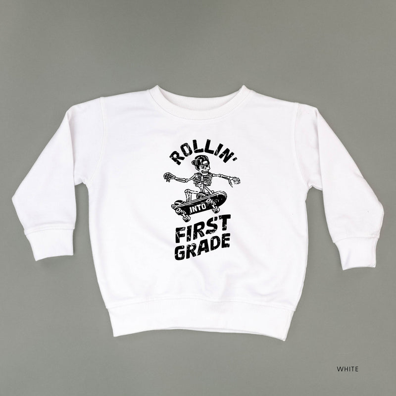 Skateboarding Skelly - Rollin' into First Grade - Child Sweater