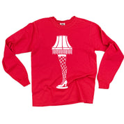 Leg Lamp - FRAGILE (f&b) - LONG SLEEVE Comfort Colors Tee Little Mama Shirt Shop