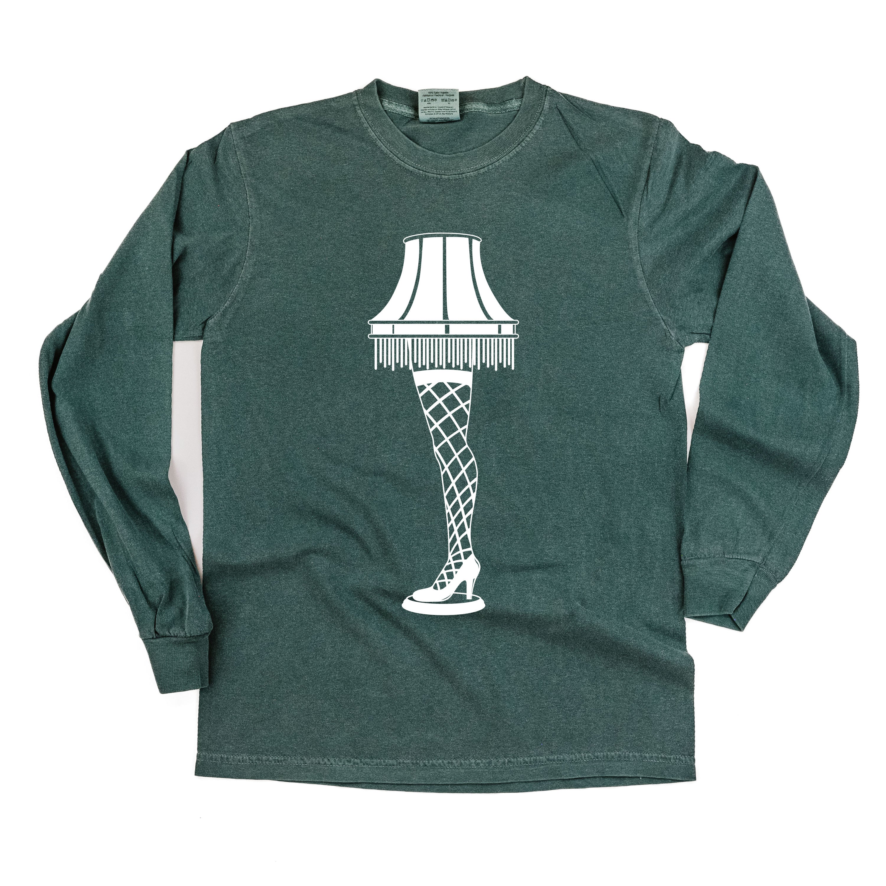 Leg Lamp - FRAGILE (f&b) - LONG SLEEVE Comfort Colors Tee Little Mama Shirt Shop