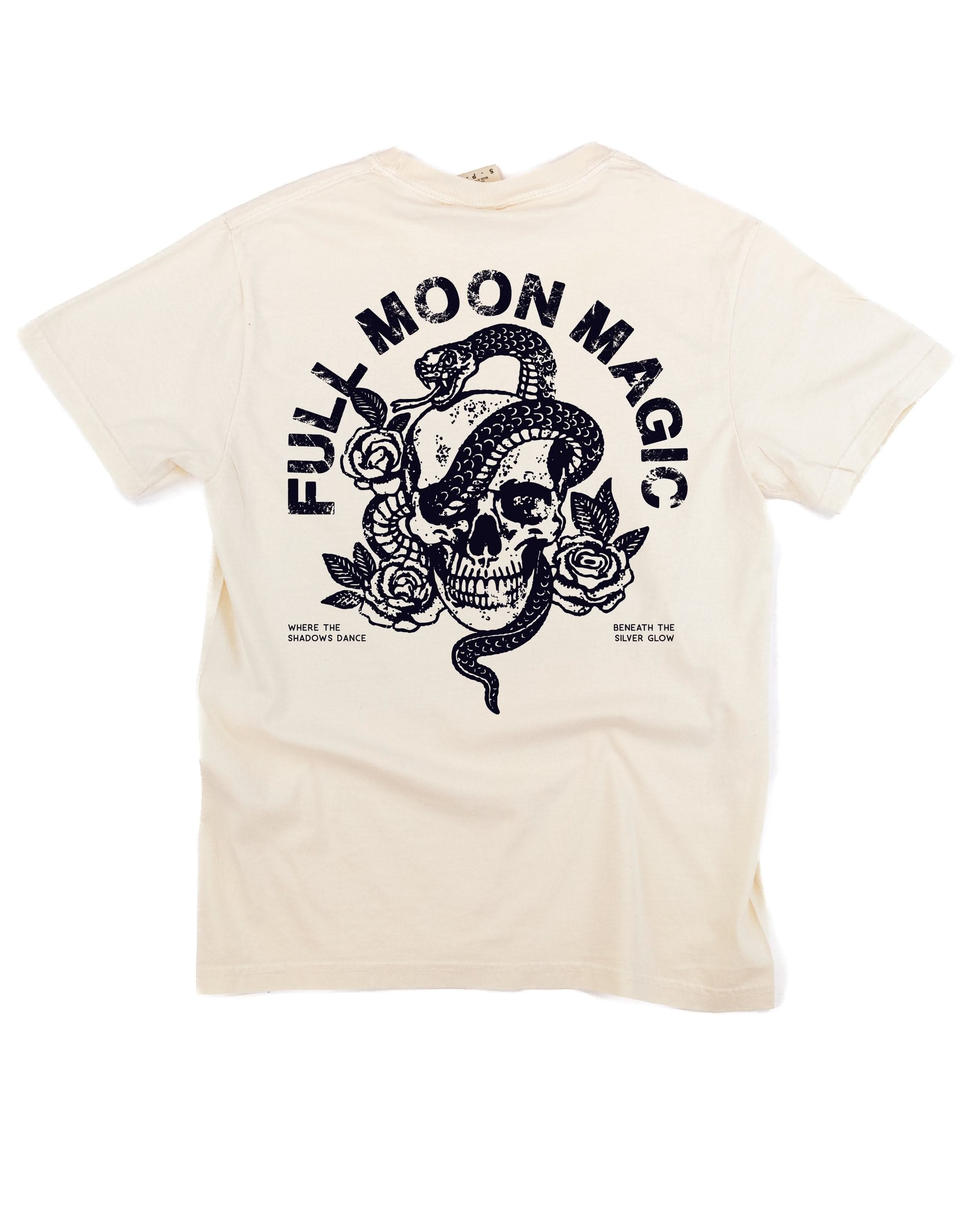 Full Moon Magic (pf&b) - Comfort Colors Tee Little Mama Shirt Shop