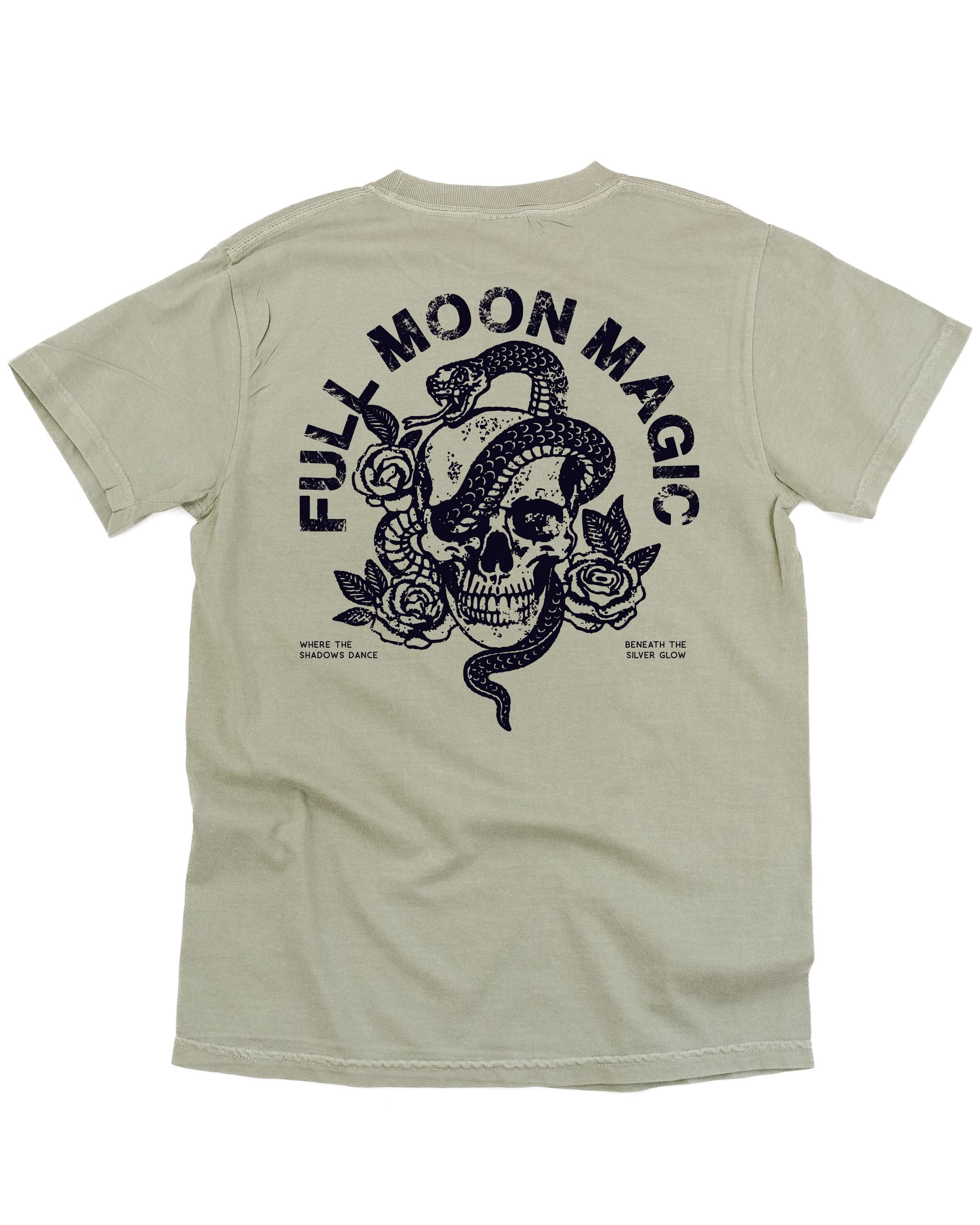 Full Moon Magic (pf&b) - Comfort Colors Tee Little Mama Shirt Shop