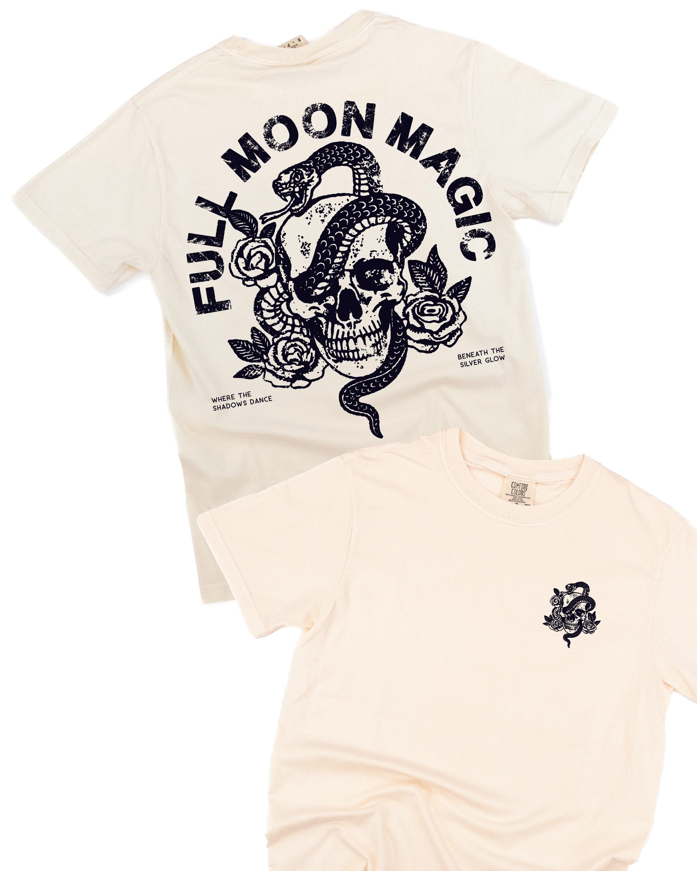 Full Moon Magic (pf&b) - Comfort Colors Tee Little Mama Shirt Shop