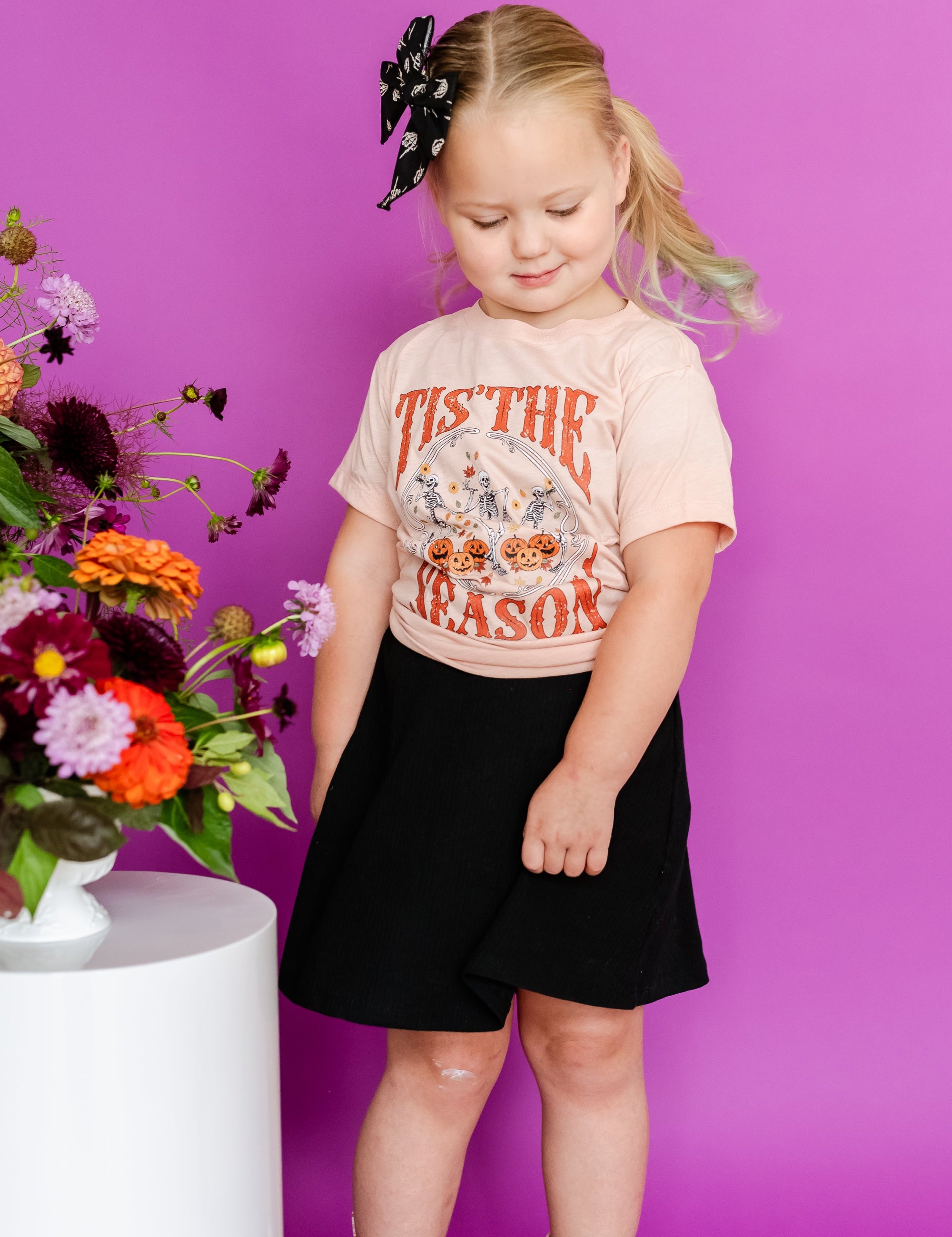 Tis' the Season (Festive Skeletons) - Child Tee Little Mama Shirt Shop