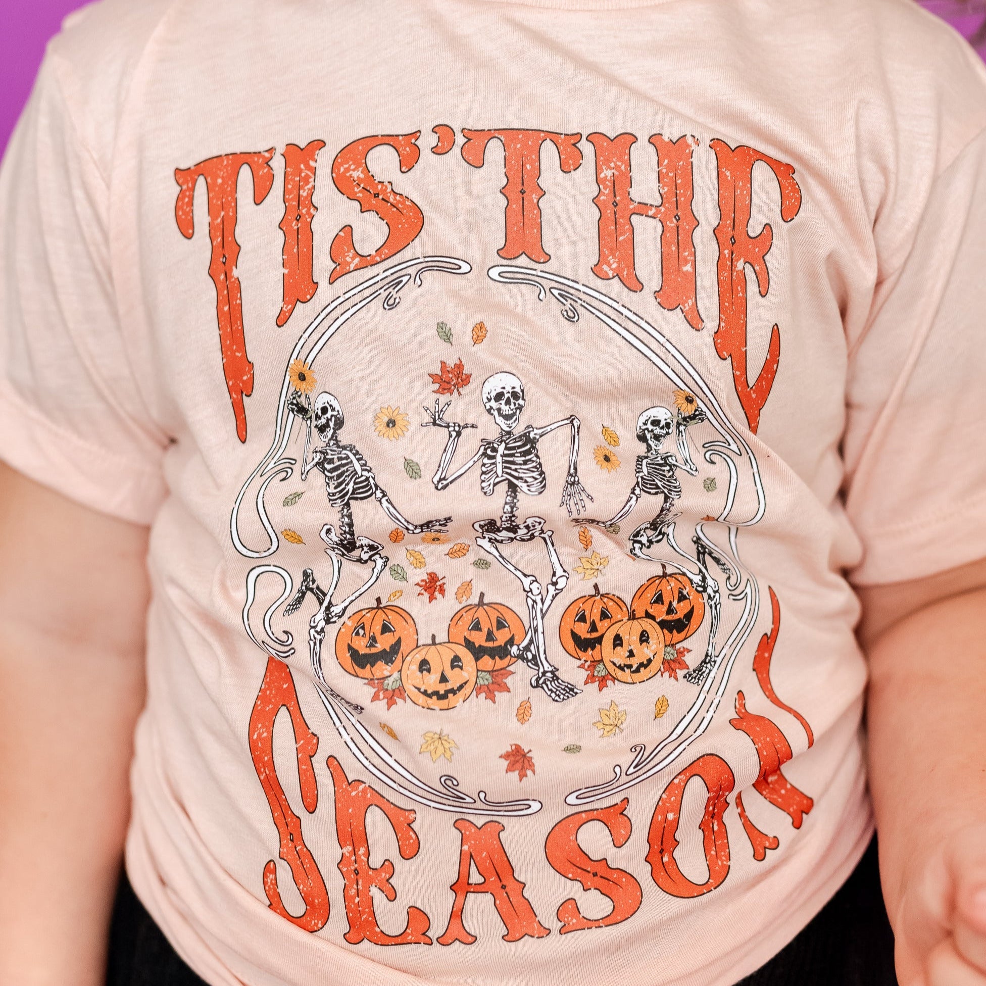 Tis' the Season (Festive Skeletons) - Child Tee Little Mama Shirt Shop