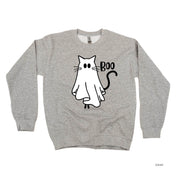 Ghost Kitty - Basic Fleece Crewneck Little Mama Shirt Shop LLC