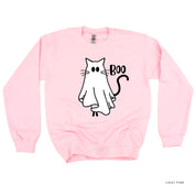 Ghost Kitty - Basic Fleece Crewneck Little Mama Shirt Shop LLC