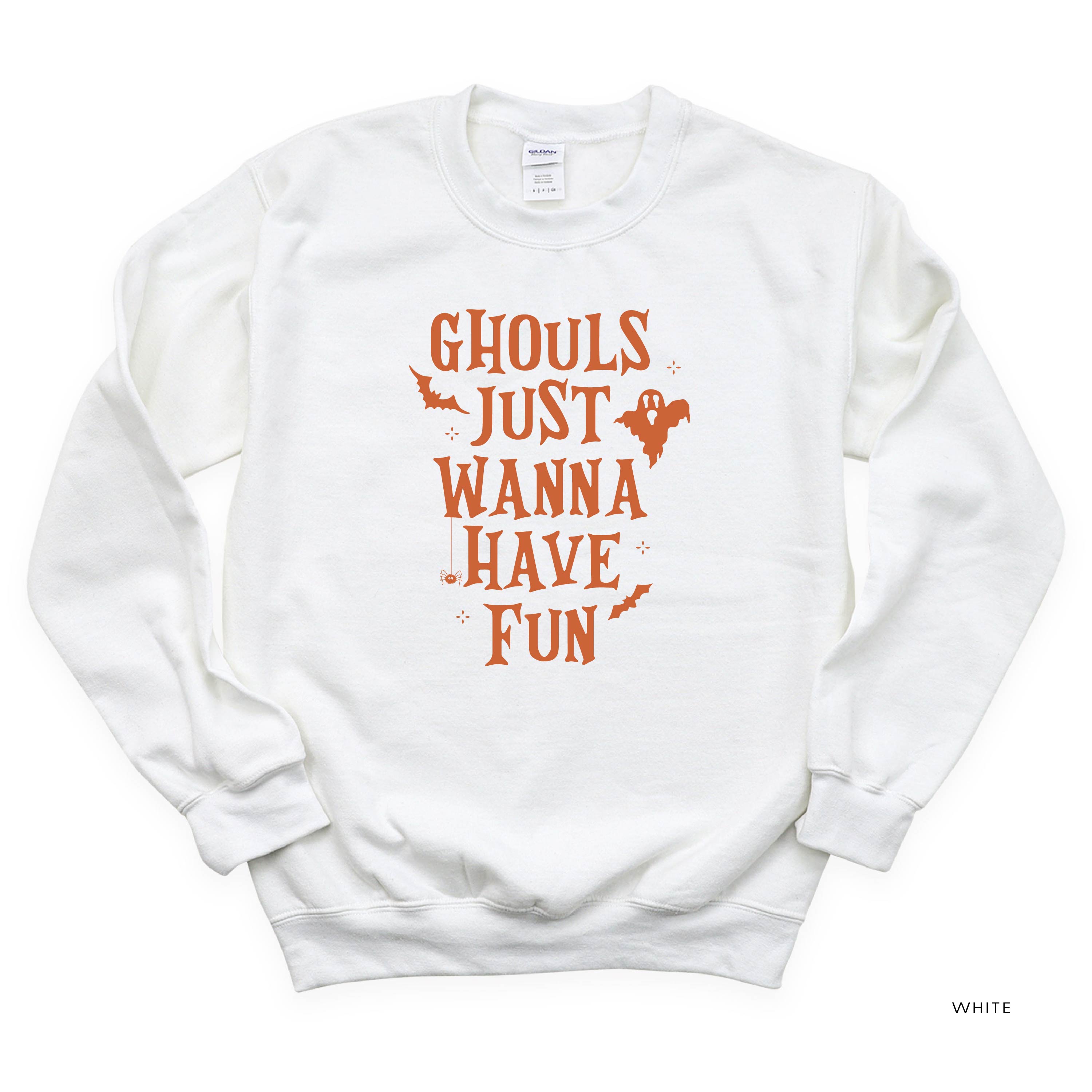 Ghouls Just Wanna Have Fun - Basic Fleece Crewneck Little Mama Shirt Shop LLC