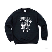 Ghouls Just Wanna Have Fun - Basic Fleece Crewneck Little Mama Shirt Shop LLC