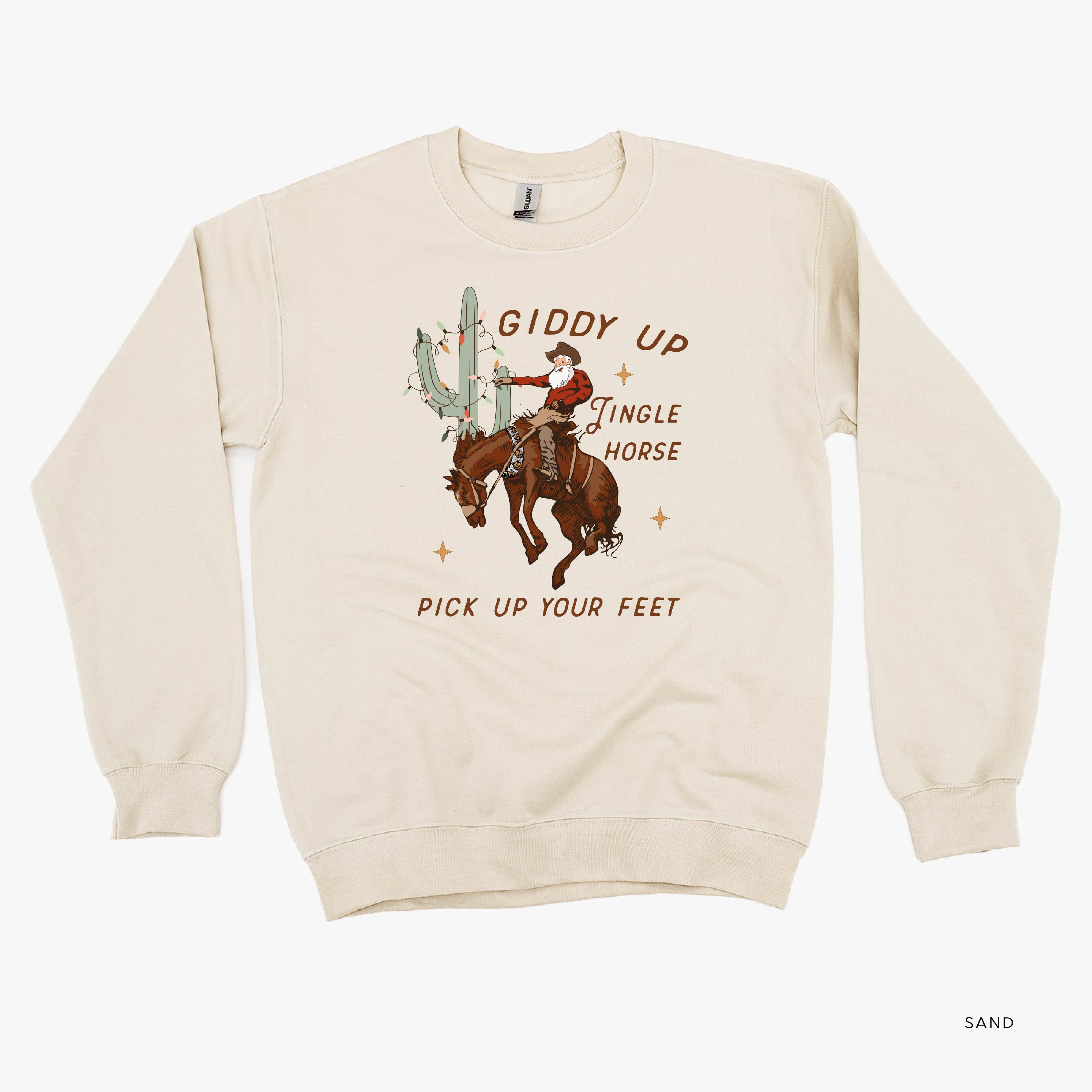 Giddy Up Jingle Horse - BASIC Fleece Little Mama Shirt Shop LLC