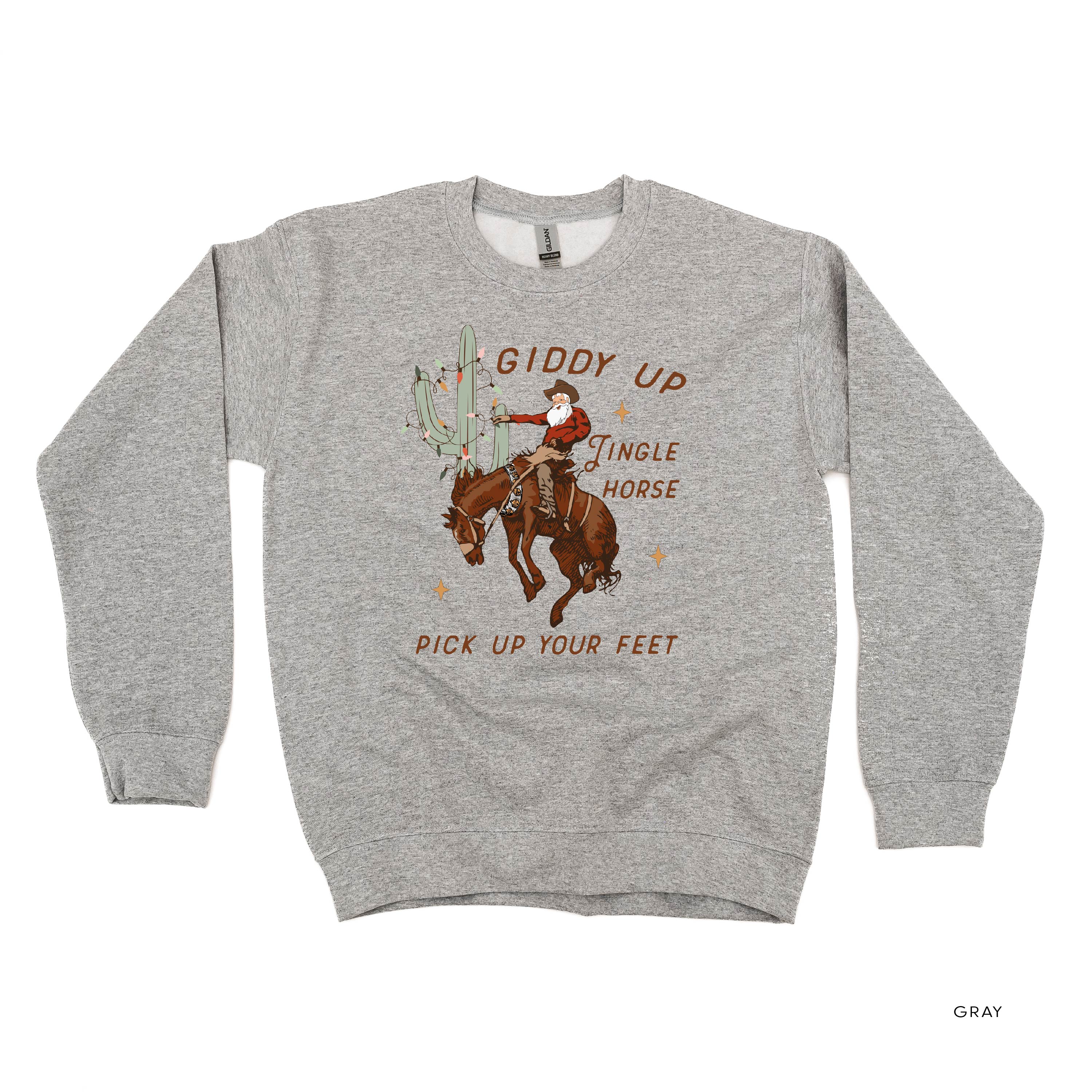 Giddy Up Jingle Horse - BASIC Fleece Little Mama Shirt Shop LLC