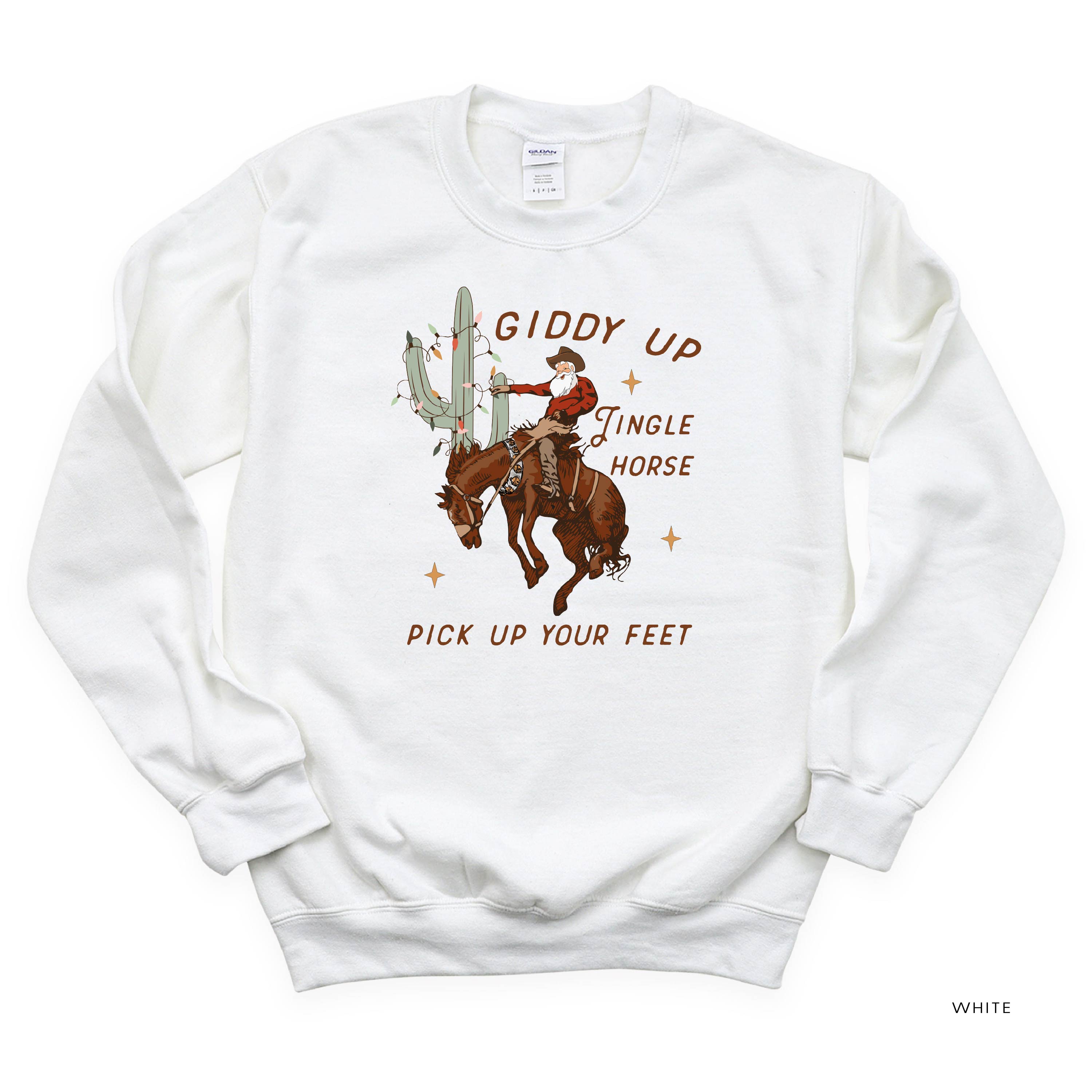 Giddy Up Jingle Horse - BASIC Fleece Little Mama Shirt Shop LLC