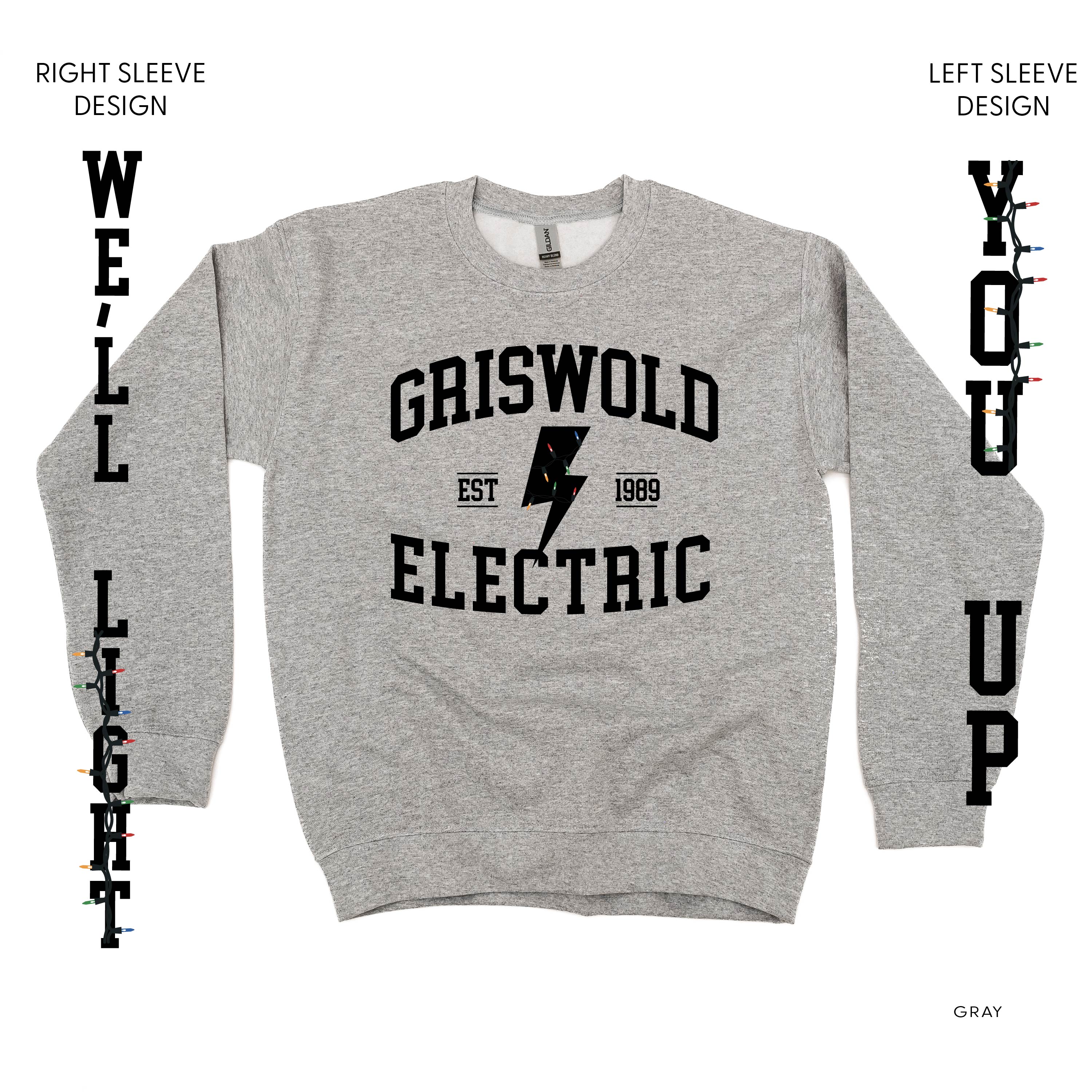 Griswold Electric - We'll Light You Up - BASIC Fleece Little Mama Shirt Shop LLC