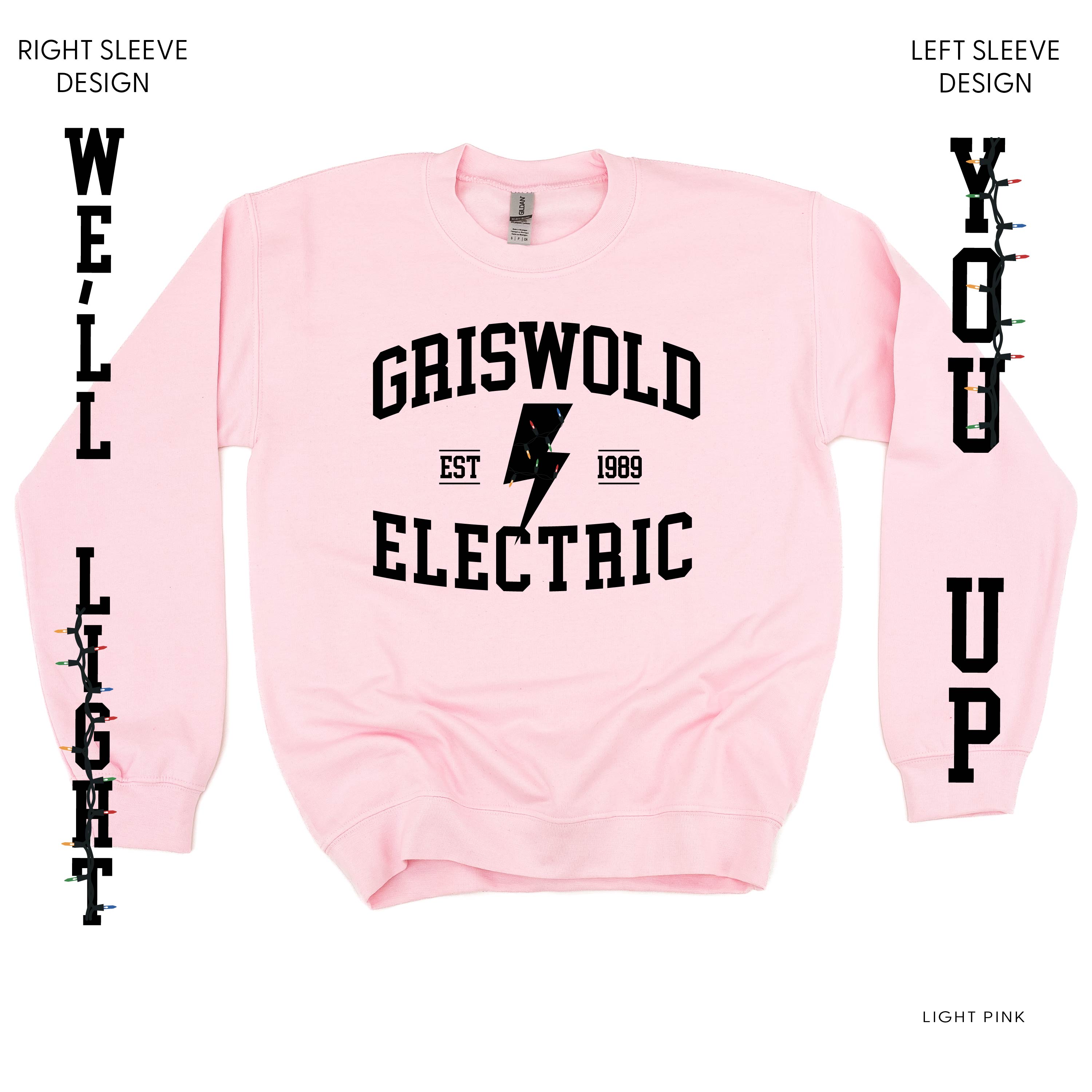 Griswold Electric - We'll Light You Up - BASIC Fleece Little Mama Shirt Shop LLC
