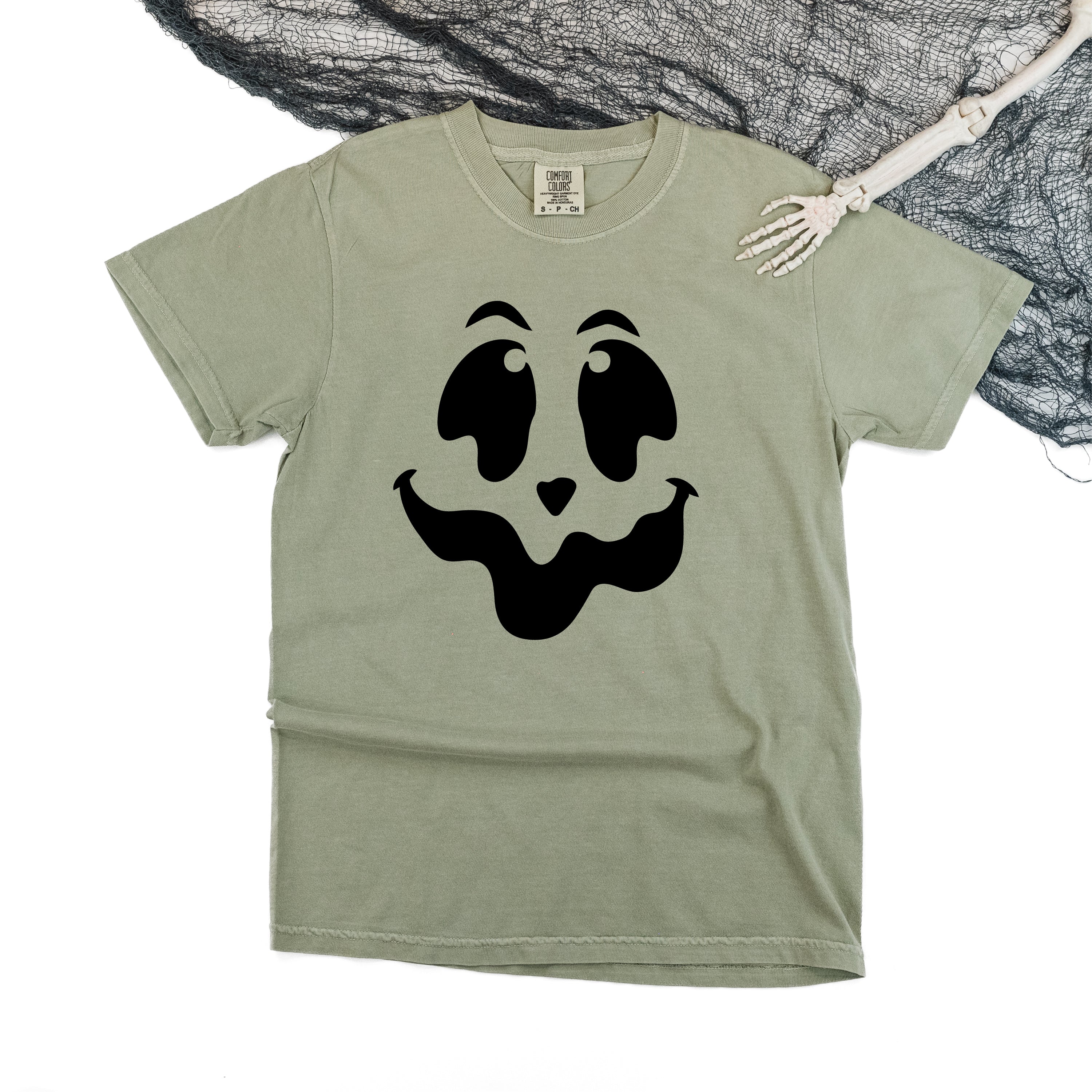 Spooky Jack-o'-lantern Face - Comfort Colors Tee Little Mama Shirt Shop