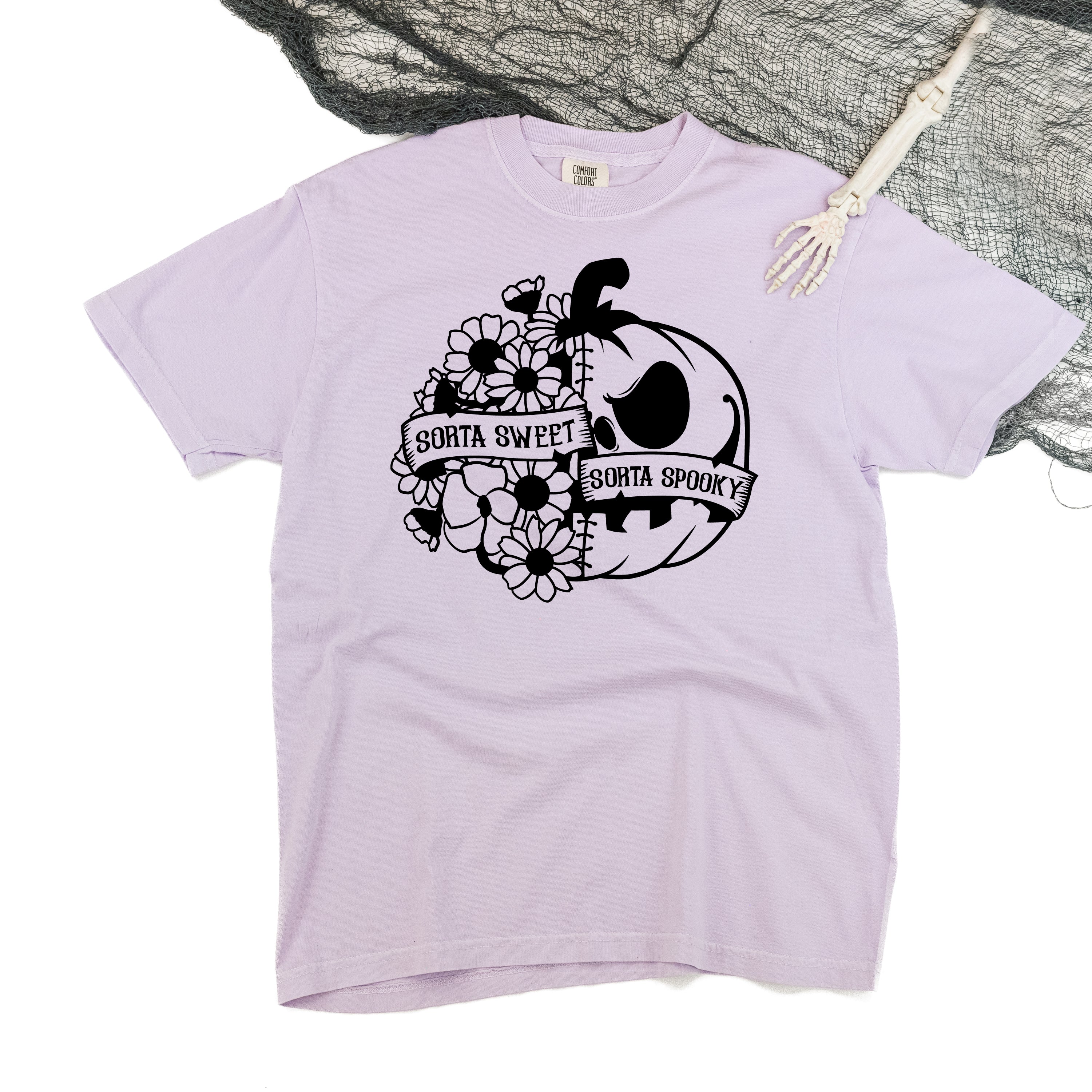 Sorta Sweet Sorta Spooky - Comfort Colors Tee Little Mama Shirt Shop