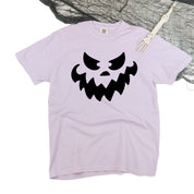 Scary Jack-o'-lantern Face - Comfort Colors Tee Little Mama Shirt Shop
