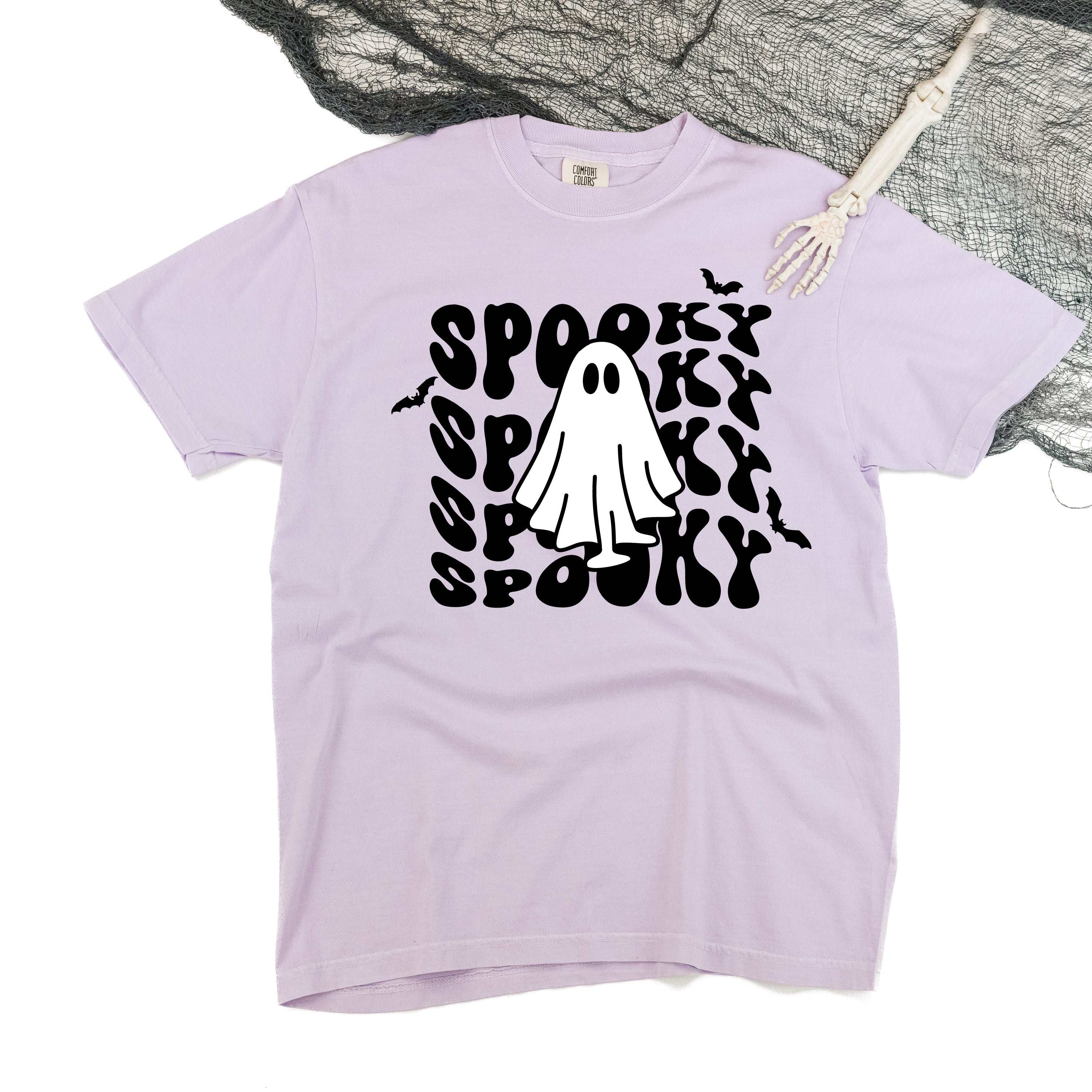 Spooky Ghost - Comfort Colors Tee Little Mama Shirt Shop