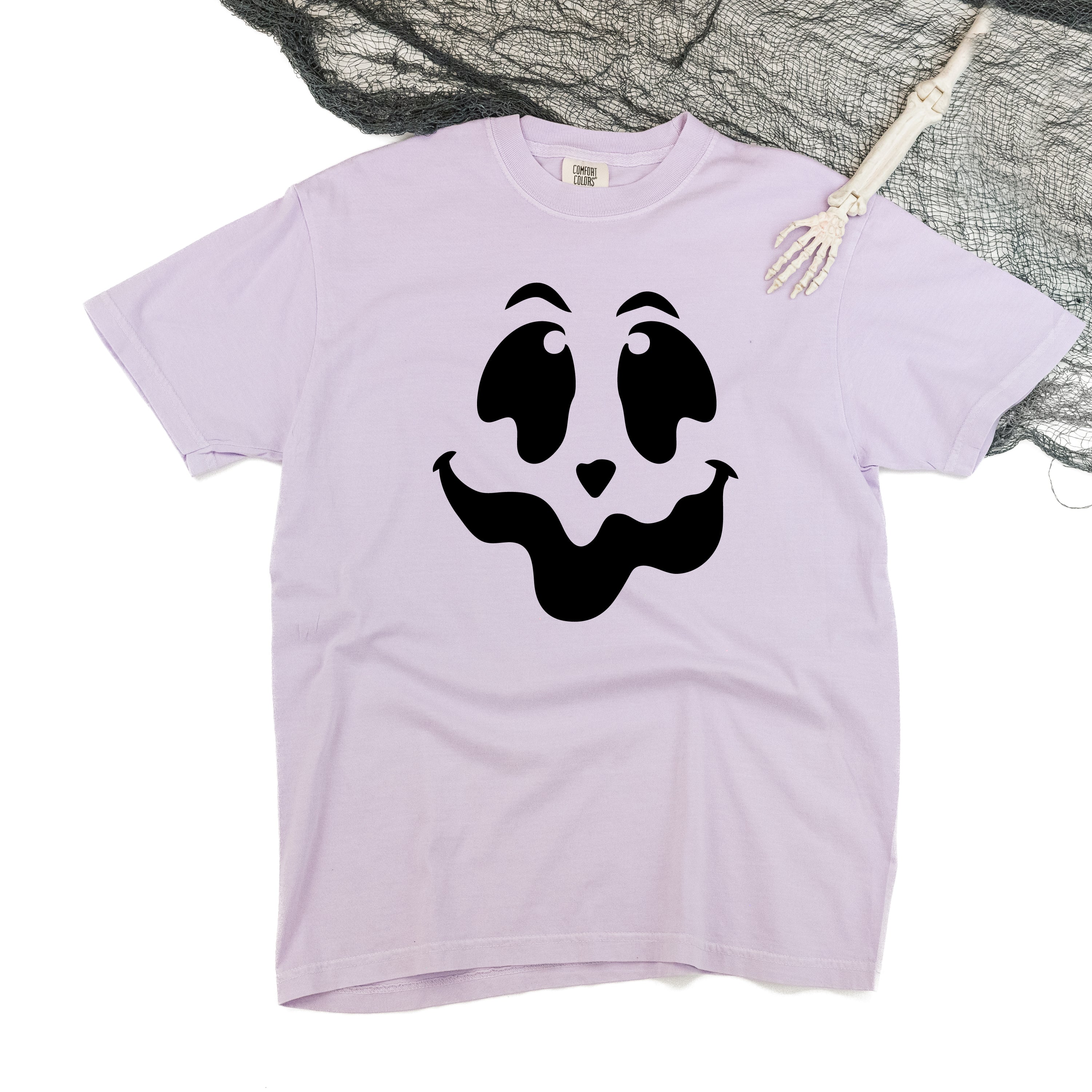 Spooky Jack-o'-lantern Face - Comfort Colors Tee Little Mama Shirt Shop
