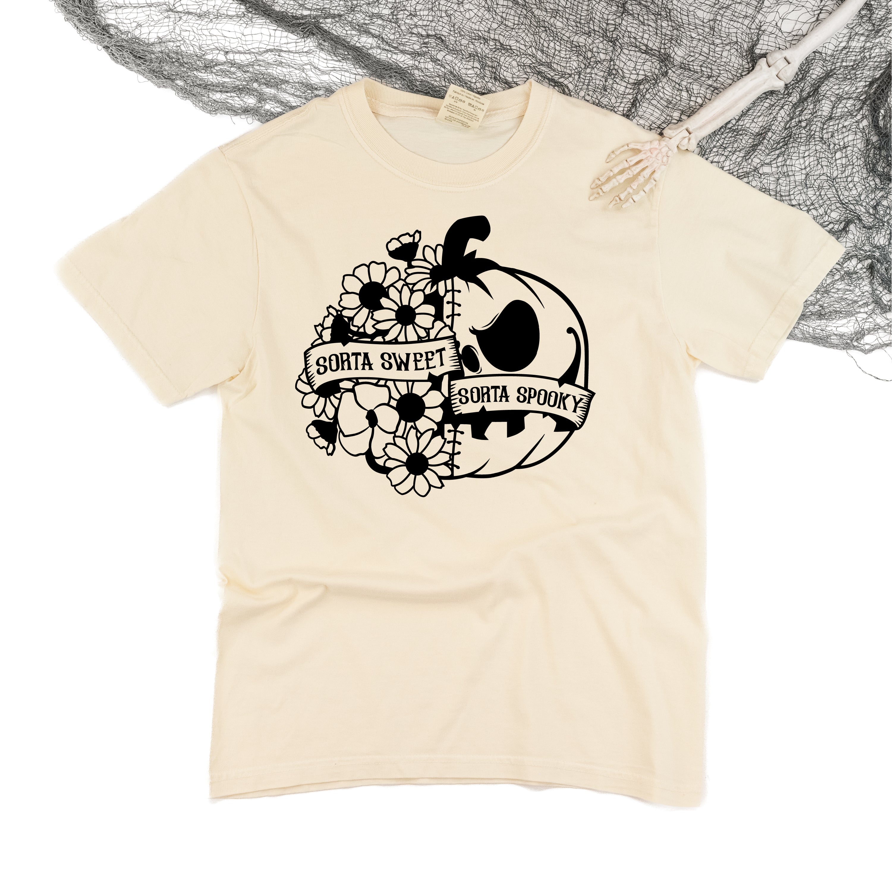 Sorta Sweet Sorta Spooky - Comfort Colors Tee Little Mama Shirt Shop