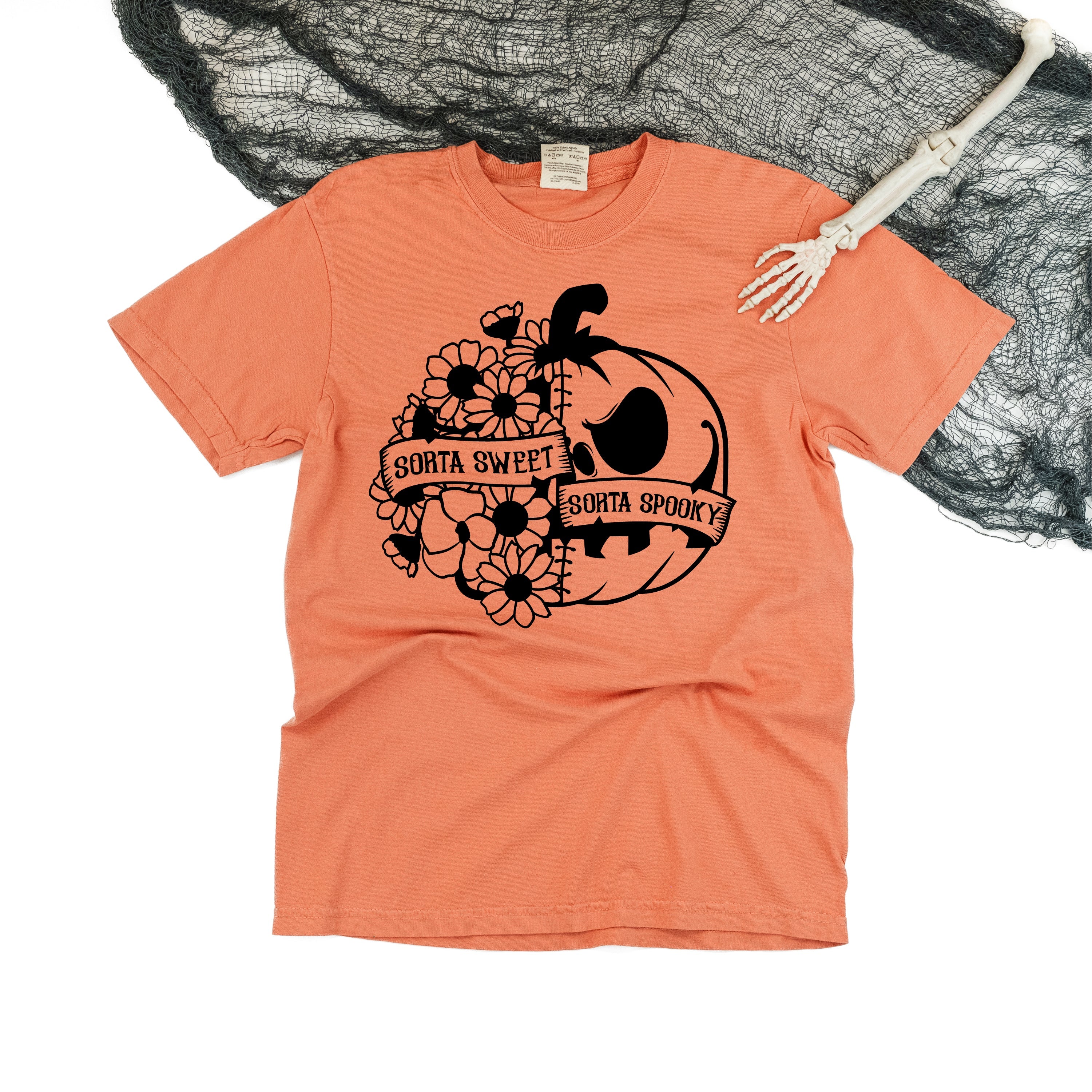 Sorta Sweet Sorta Spooky - Comfort Colors Tee Little Mama Shirt Shop