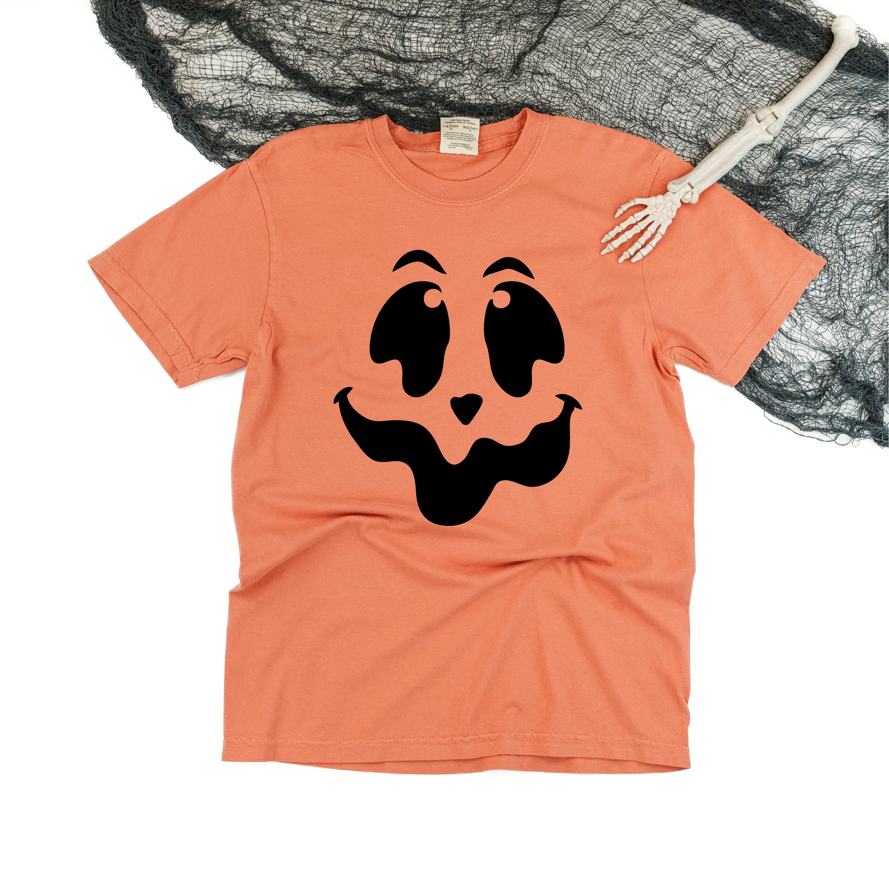 Spooky Jack-o'-lantern Face - Comfort Colors Tee Little Mama Shirt Shop