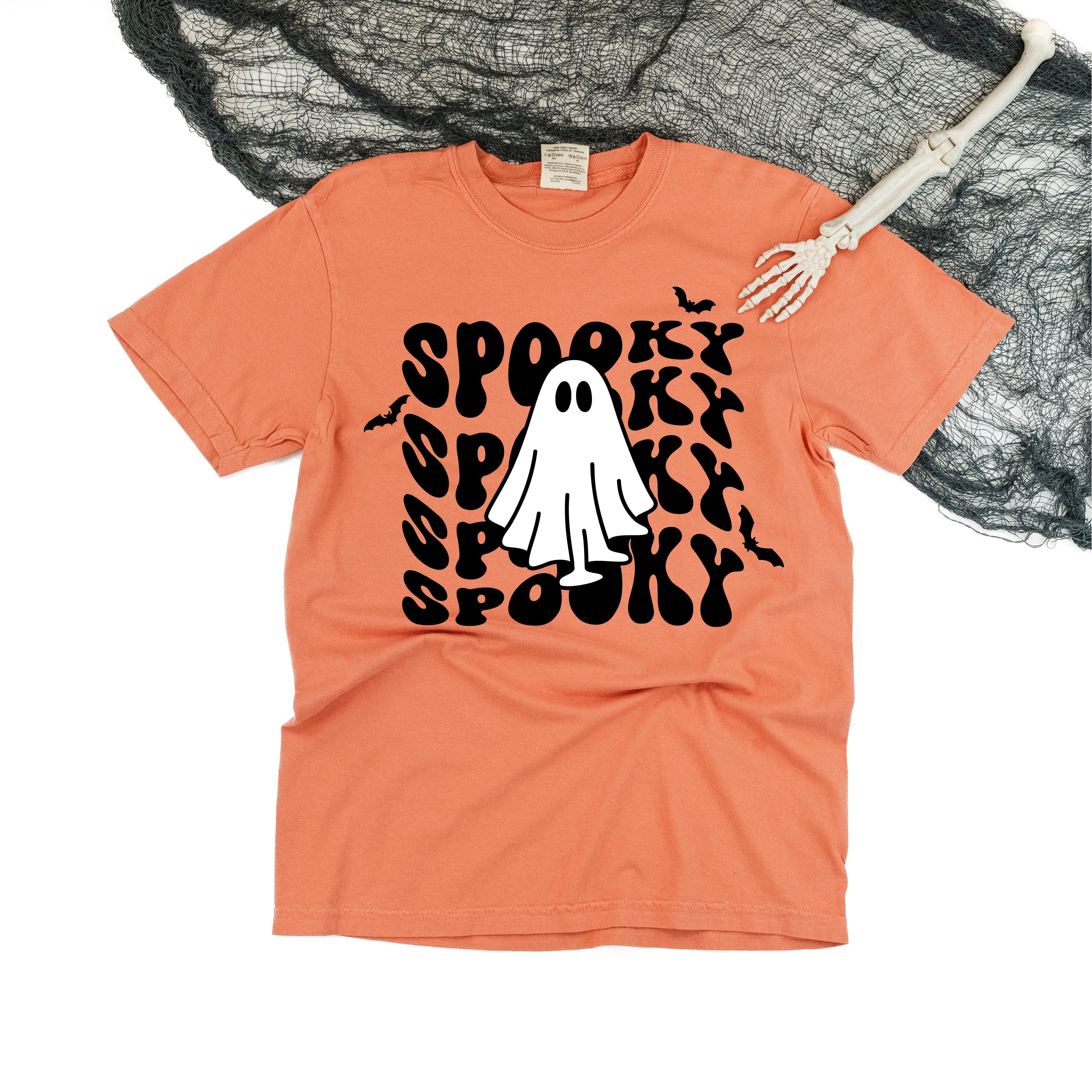 Spooky Ghost - Comfort Colors Tee Little Mama Shirt Shop